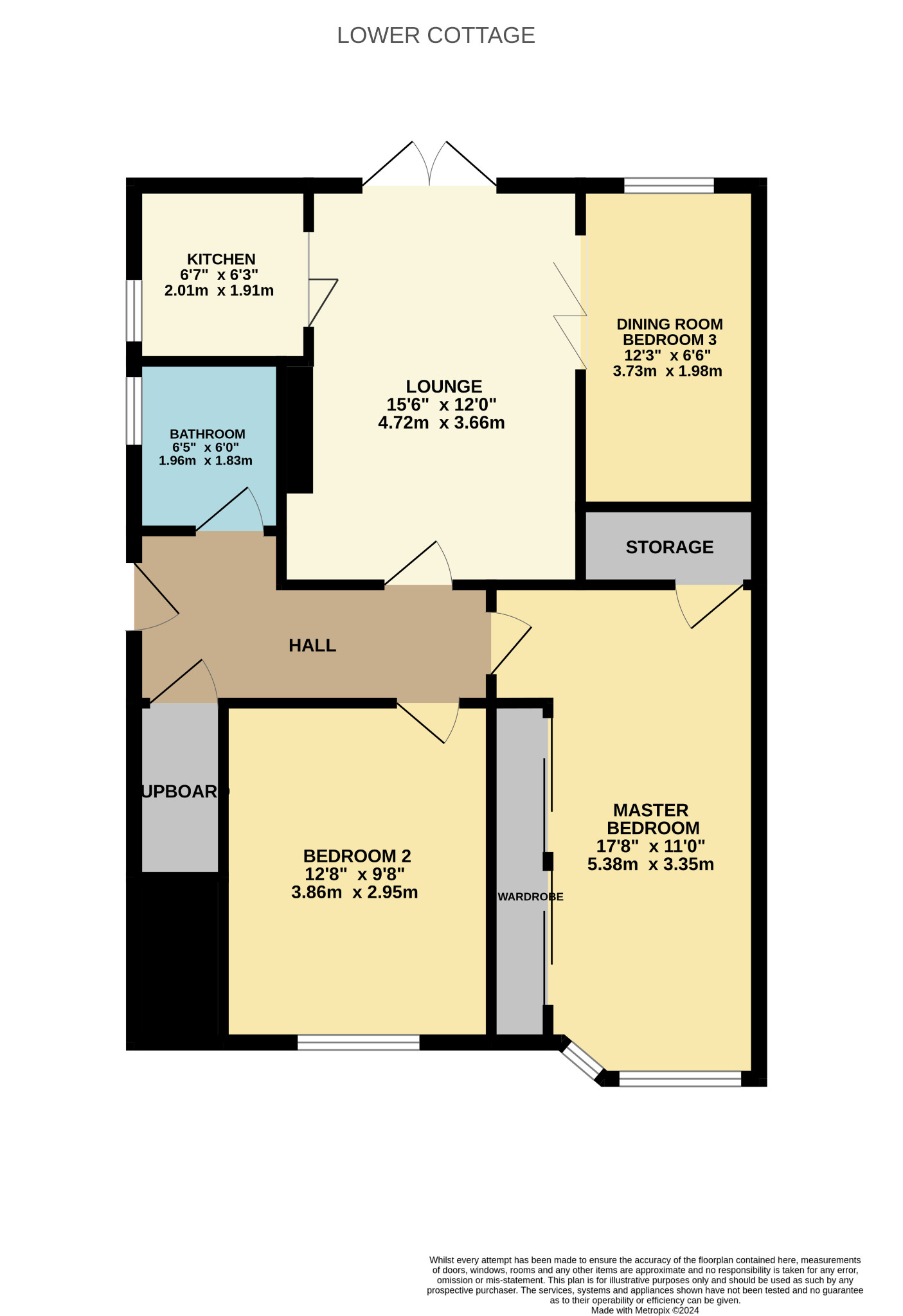 3 bed ground floor flat for sale in Baldovie Road, Glasgow - Property Floorplan