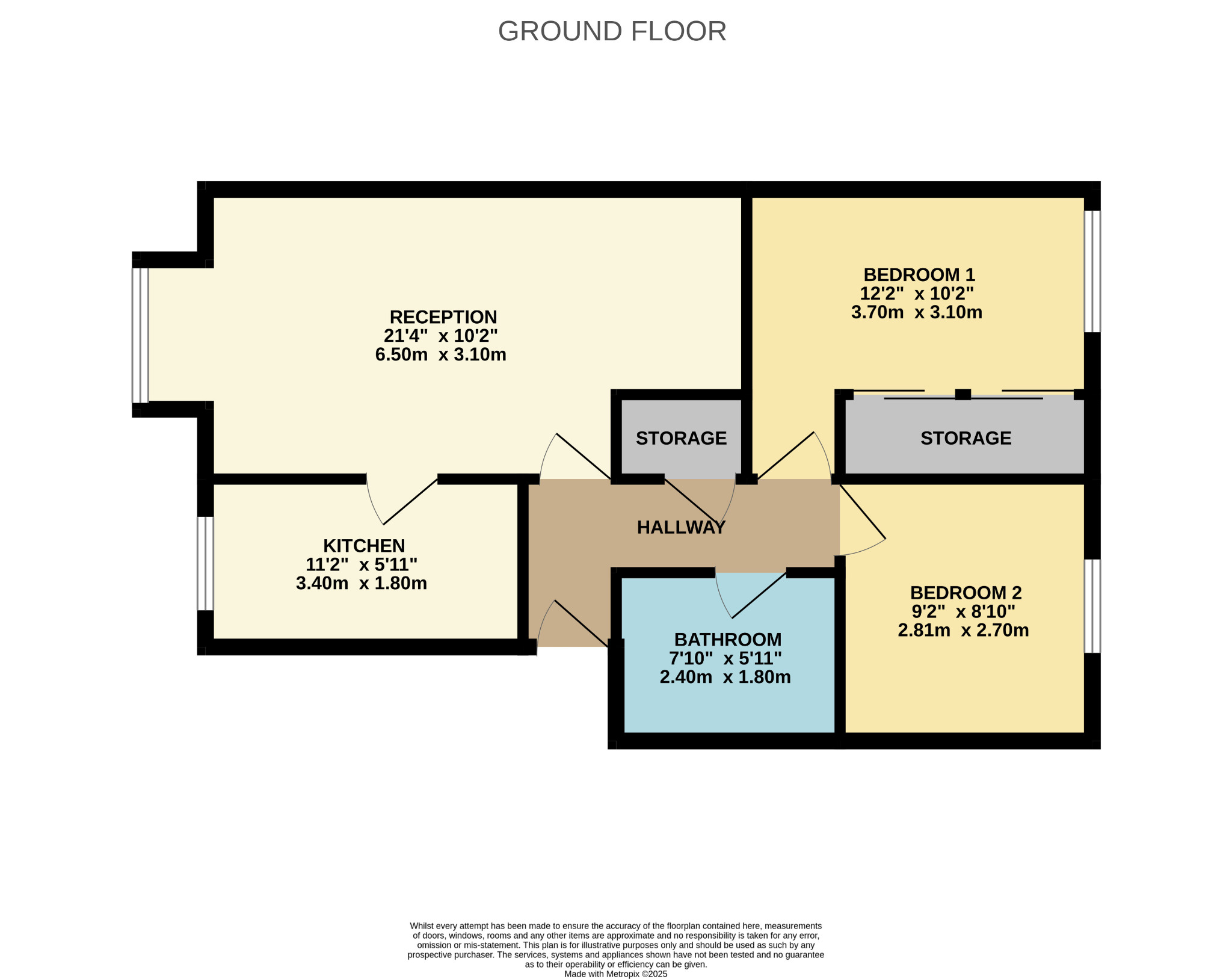 2 bed flat for sale in Mosspark Boulevard, Glasgow - Property Floorplan