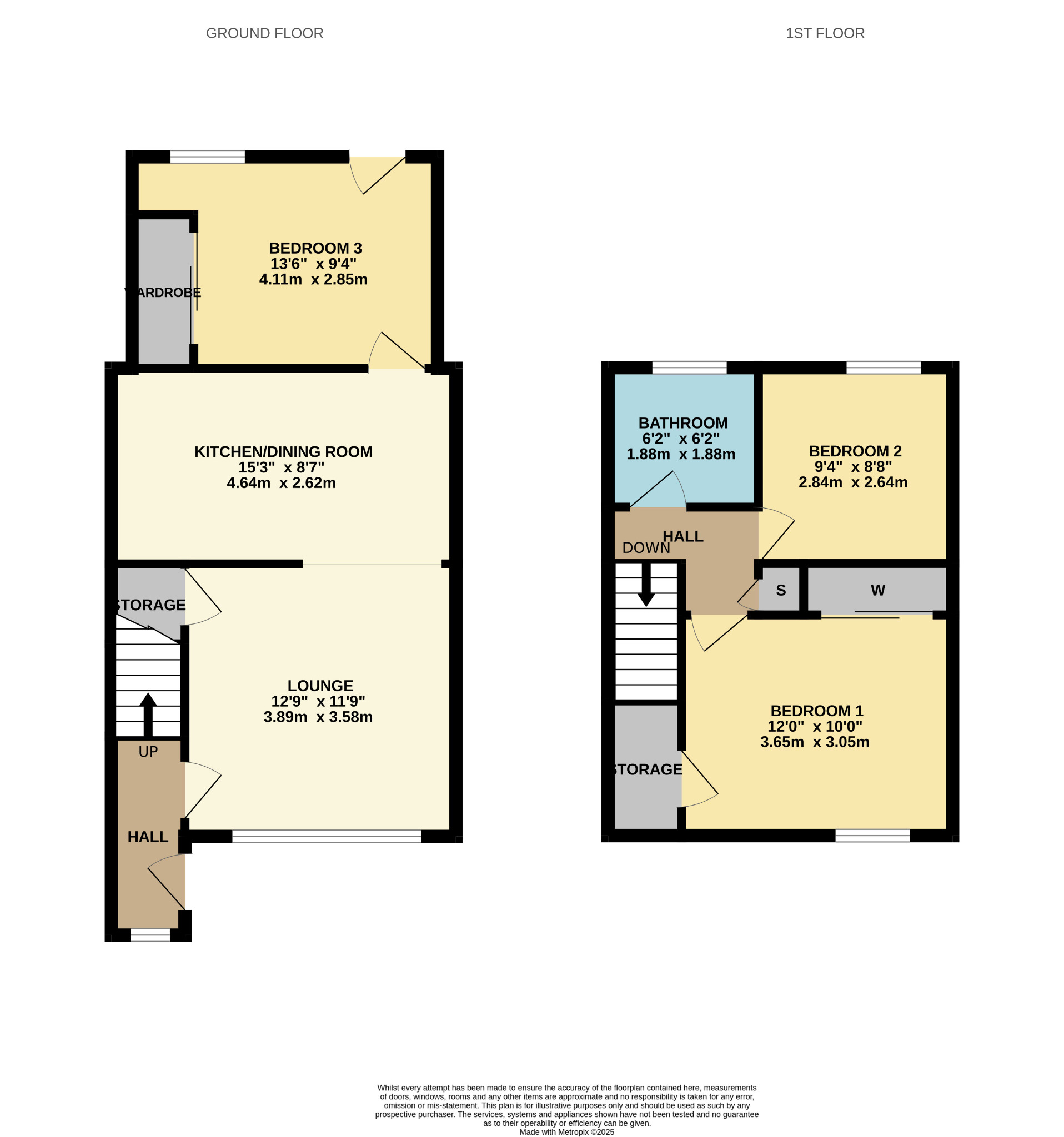 3 bed end of terrace house for sale in Blackburn Street, Glasgow - Property Floorplan