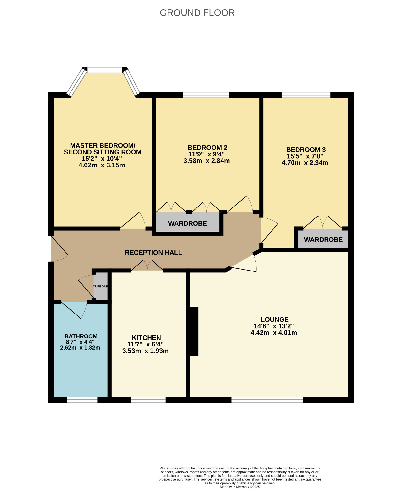 3 bed flat for sale in Moness Drive, Glasgow - Property Floorplan