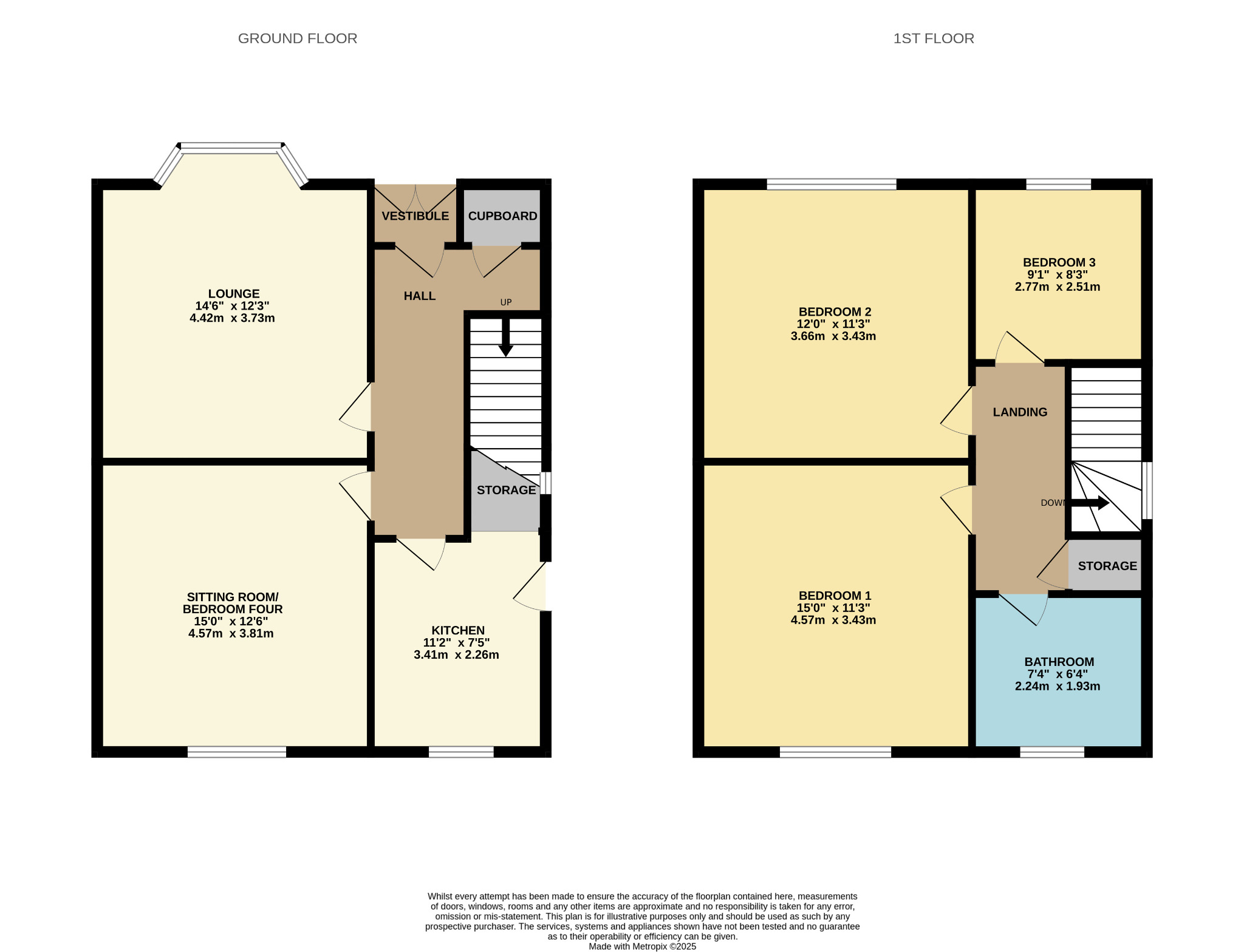 4 bed semi-detached house for sale in Mosspark Square, Glasgow - Property Floorplan