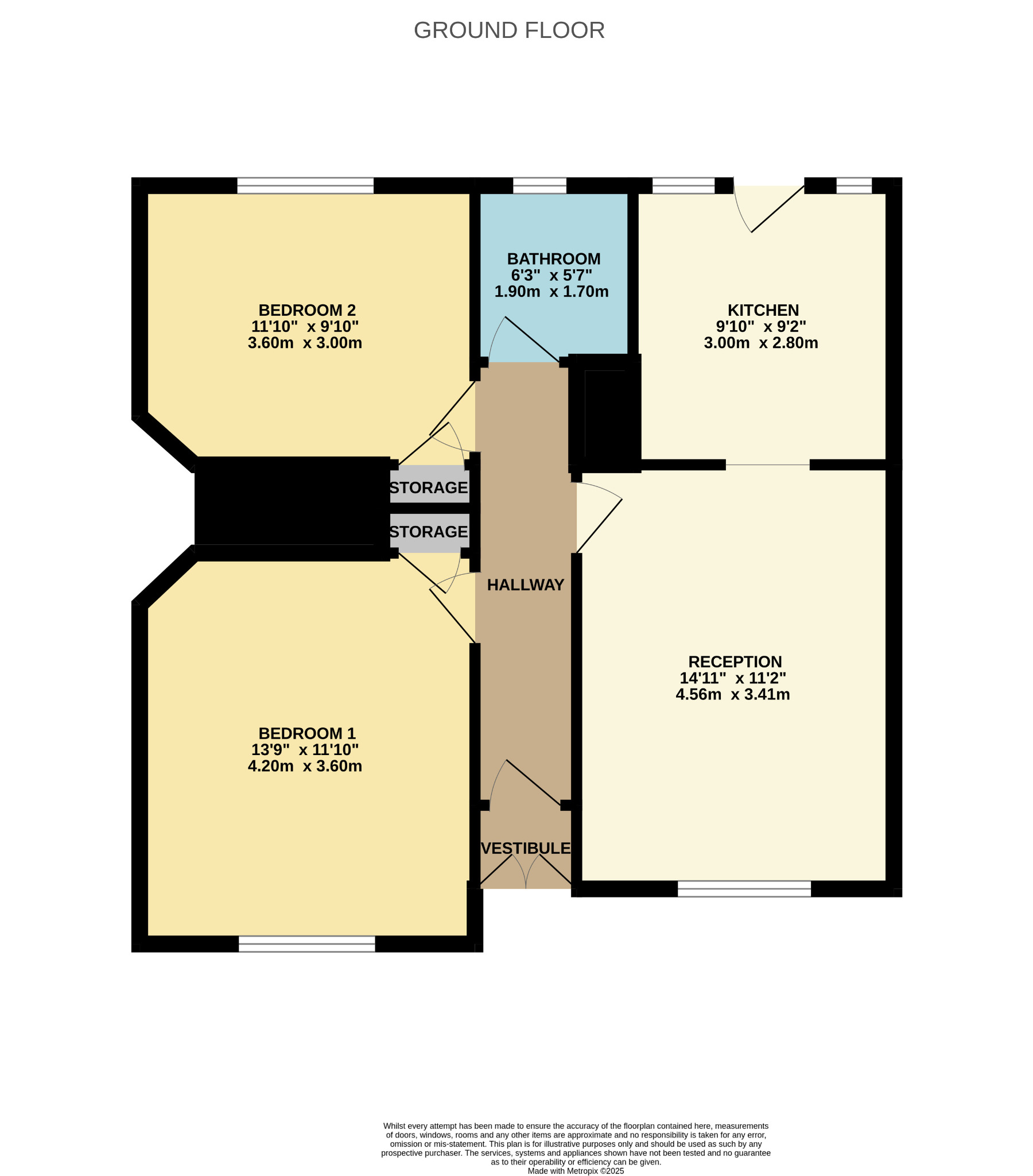 2 bed flat for sale in Mosspark Drive, Glasgow - Property Floorplan