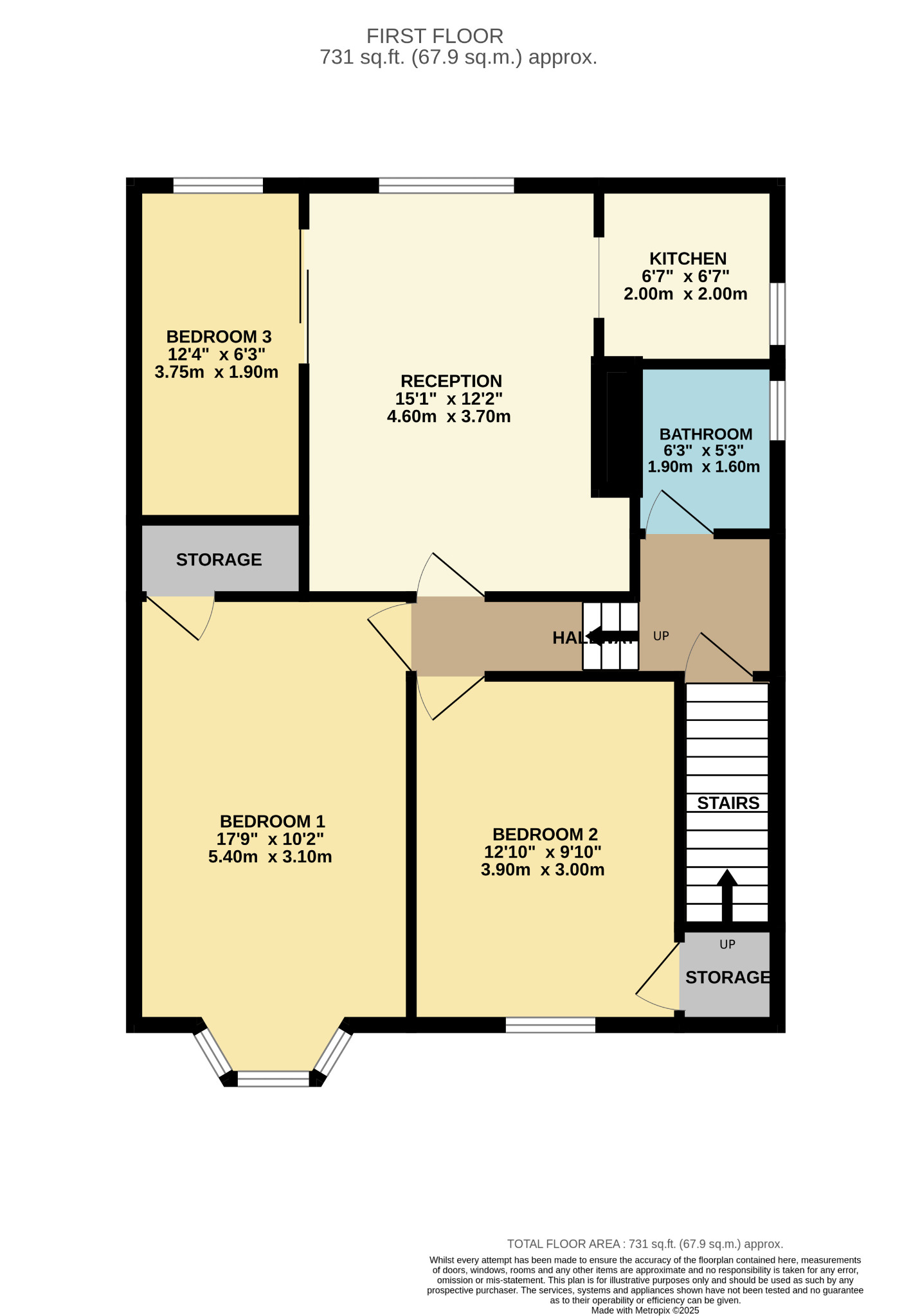 3 bed flat for sale in Dryburn Avenue, Glasgow - Property Floorplan