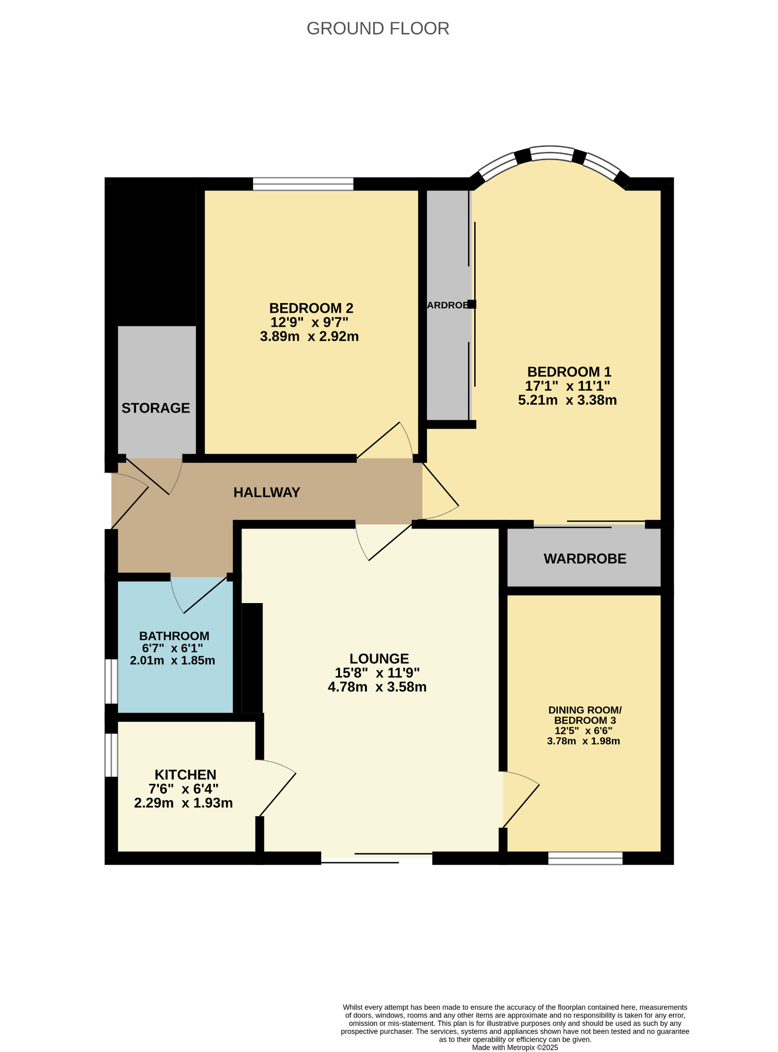 3 bed flat for sale in Muirdrum Avenue, Glasgow - Property Floorplan