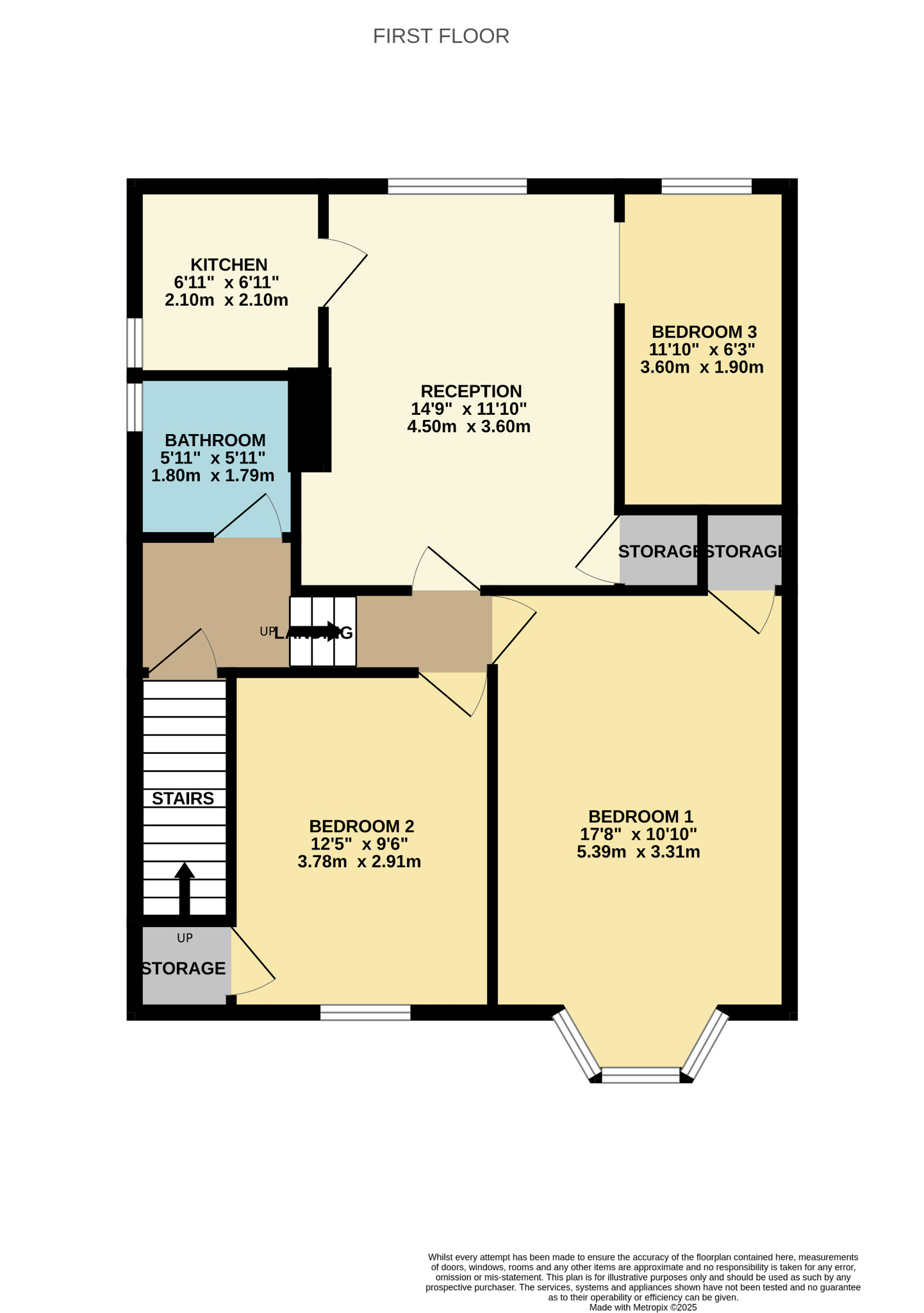 3 bed flat for sale in Kirriemuir Avenue, Glasgow - Property Floorplan