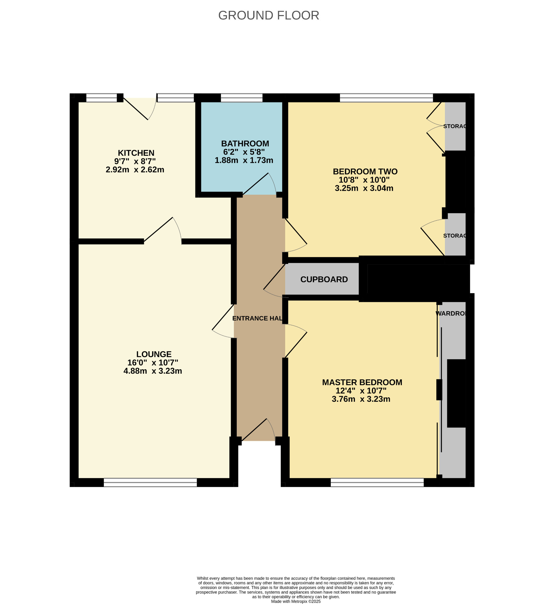 2 bed flat for sale in Fendoch Street, Glasgow - Property Floorplan