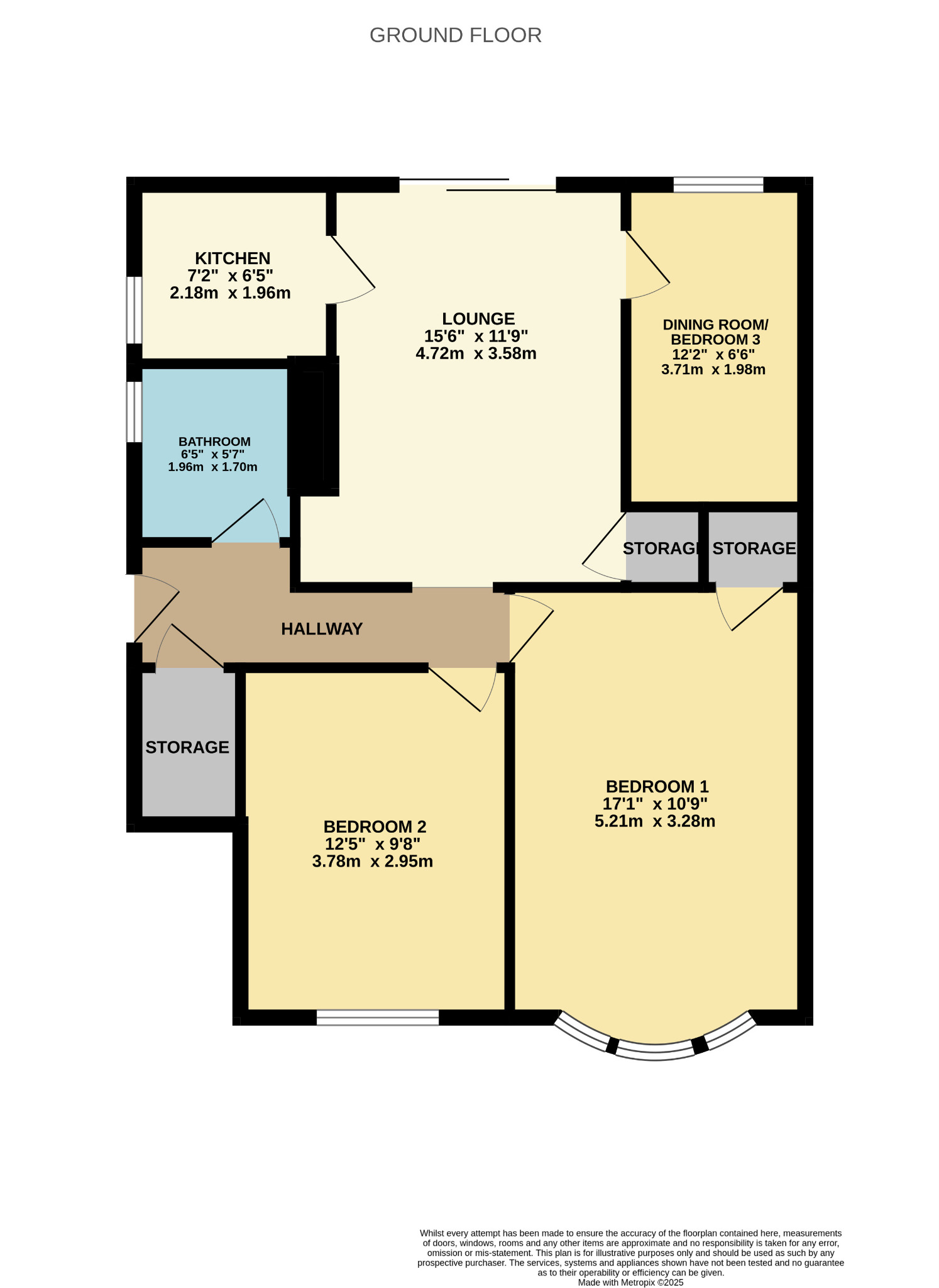 3 bed flat for sale in Dryburn Avenue, Glasgow - Property Floorplan