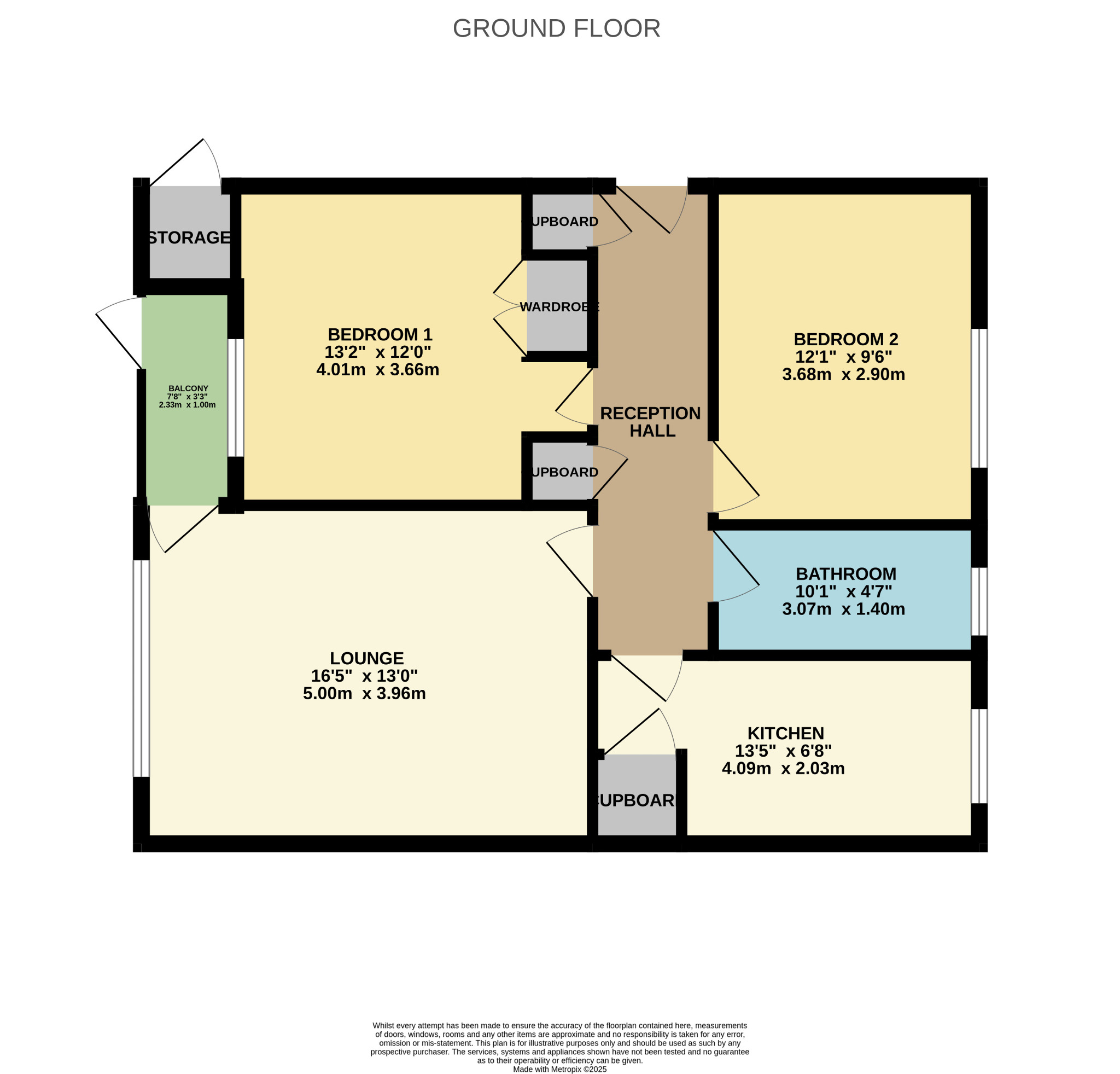 2 bed flat for sale in Hatton Gardens, Glasgow - Property Floorplan