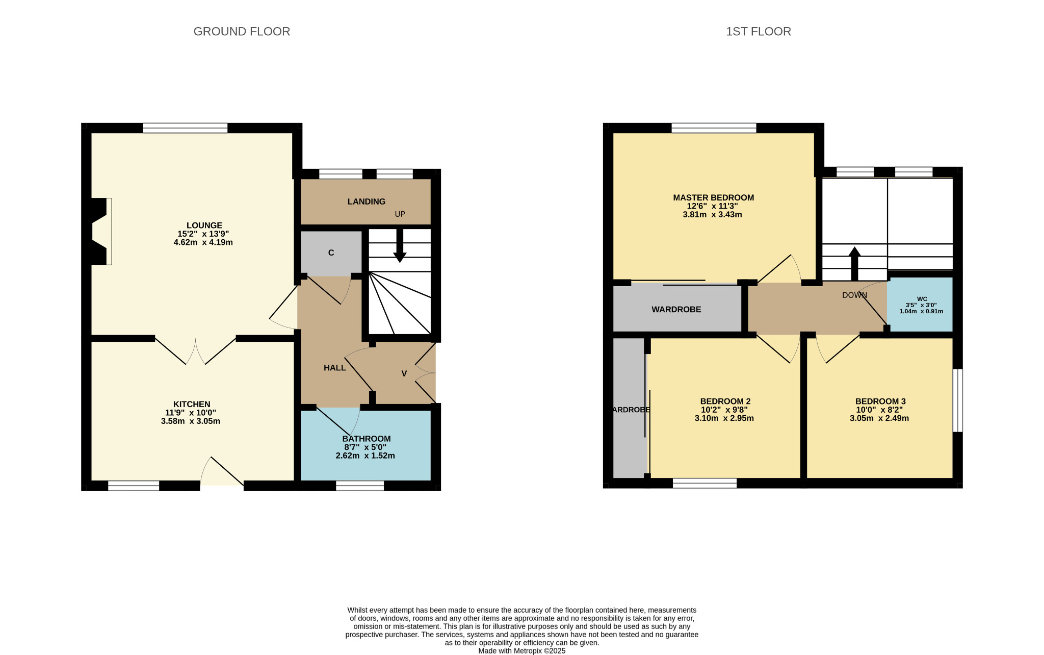 3 bed semi-detached house for sale in Stewarton Road, City of Glasgow - Property Floorplan
