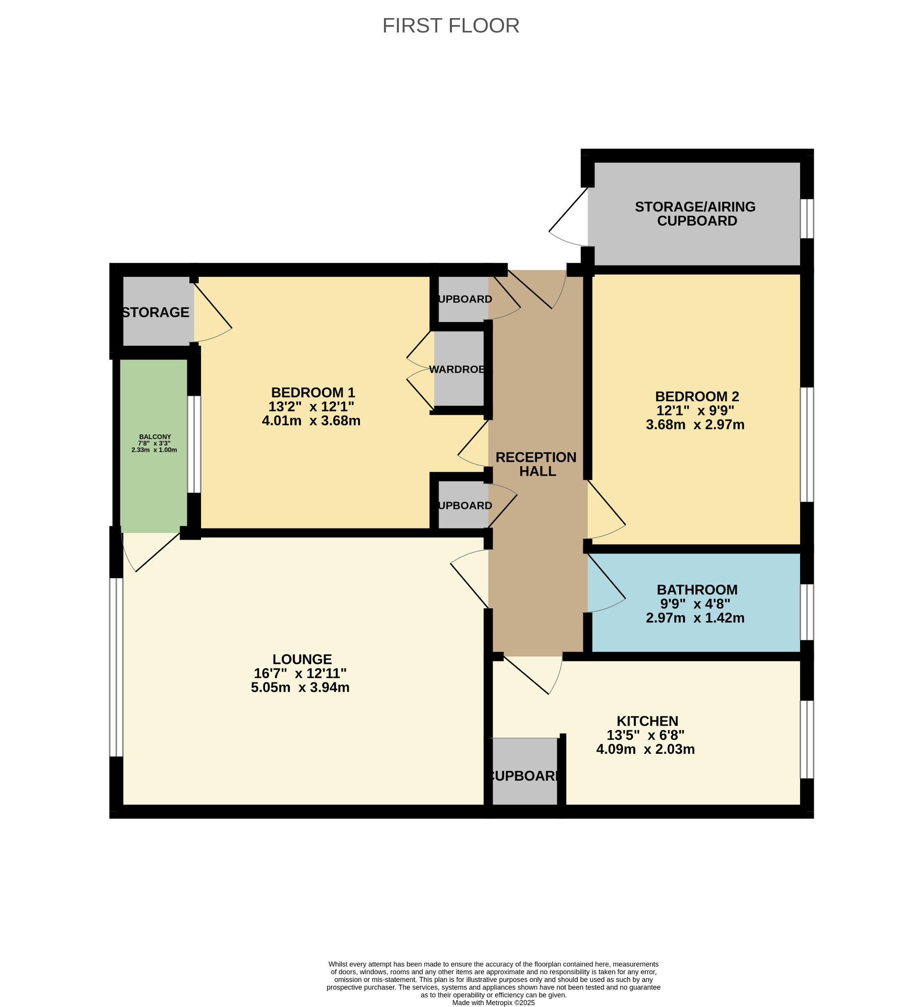 2 bed flat for sale in Tarfside Gardens, Glasgow - Property Floorplan