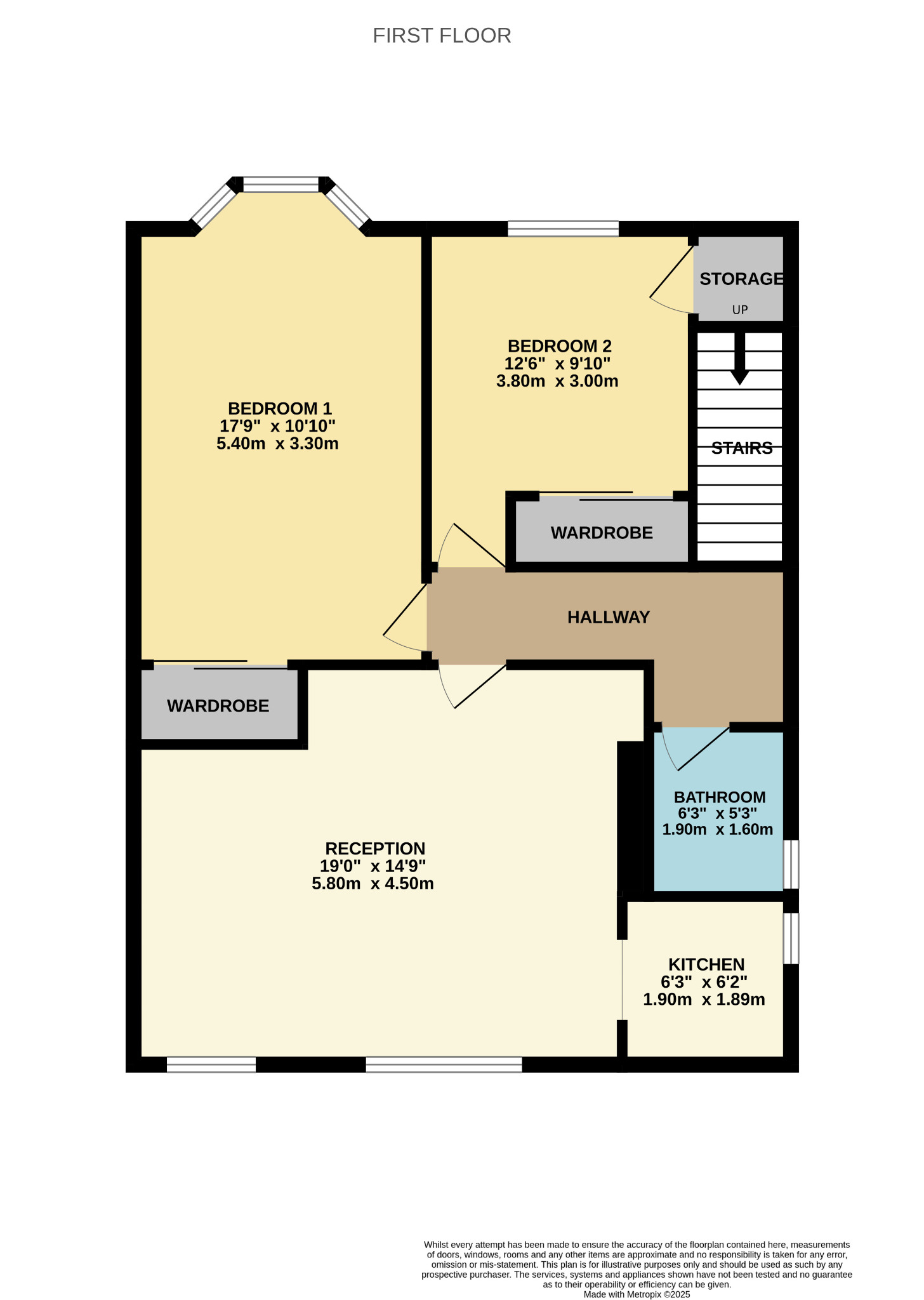 2 bed flat for sale in Angus Avenue, Glasgow - Property Floorplan