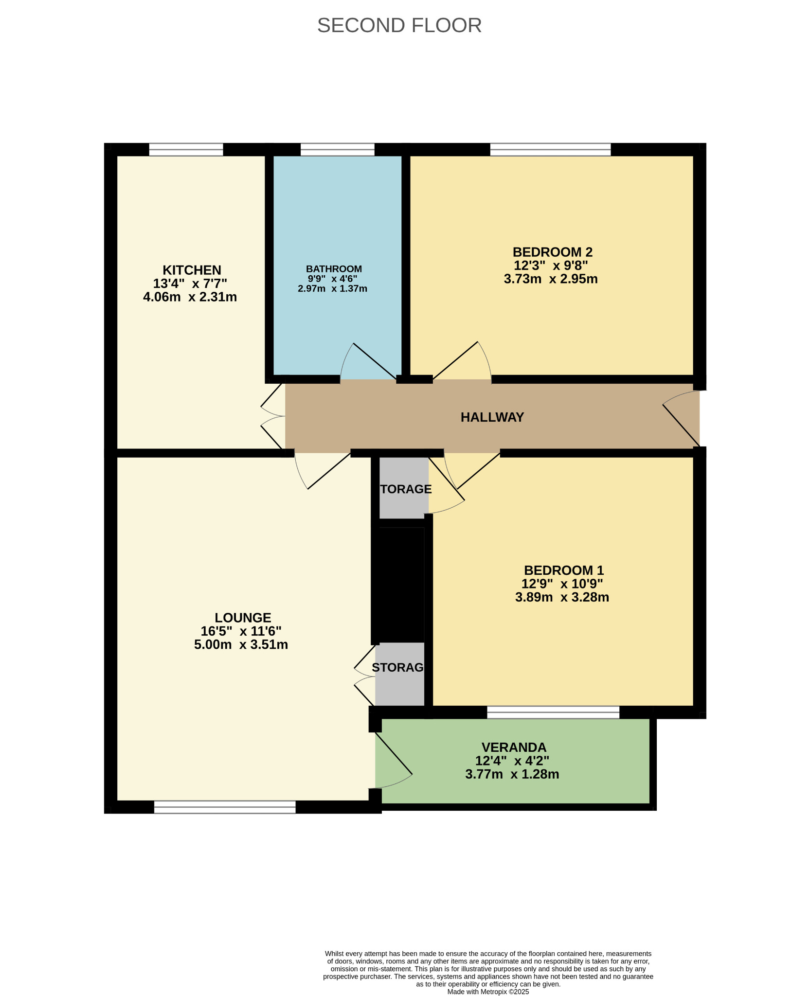 2 bed flat for sale in Cairnhill Circus, Glasgow - Property Floorplan