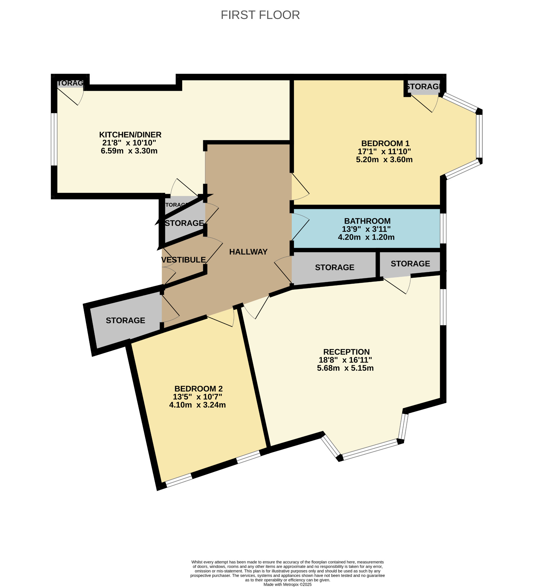2 bed flat for sale in Paisley Road West, Glasgow - Property Floorplan