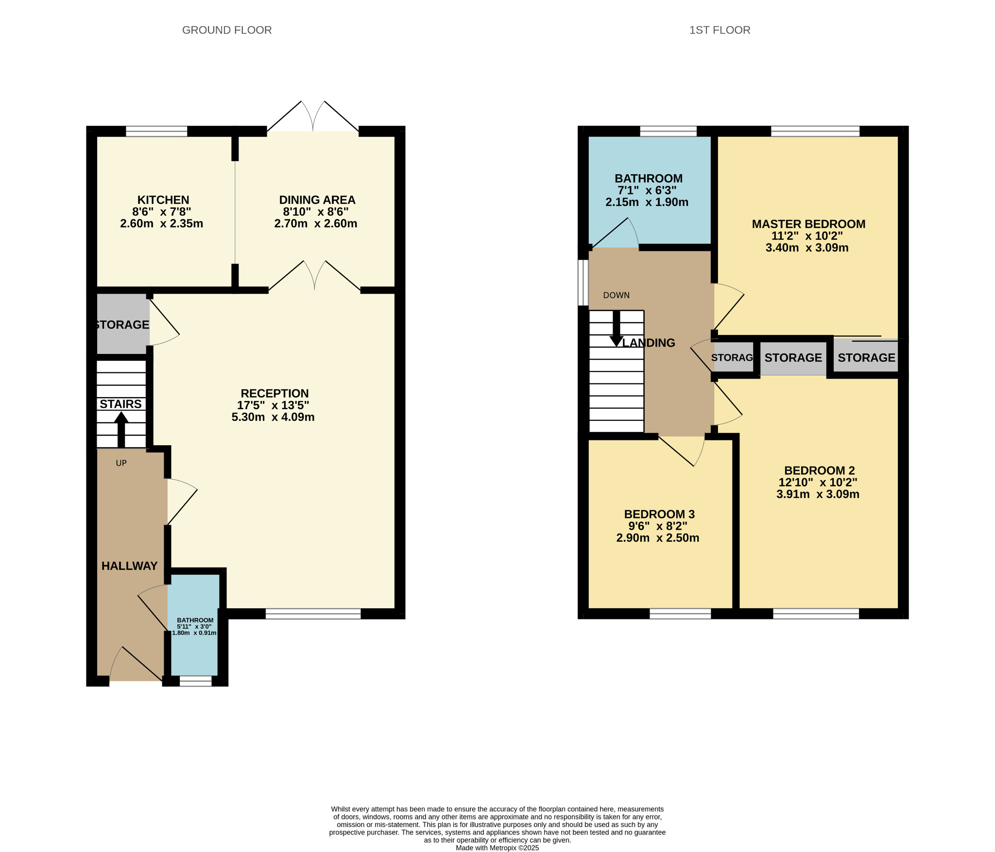 3 bed terraced house for sale in Glen Affric Avenue, Glasgow - Property Floorplan