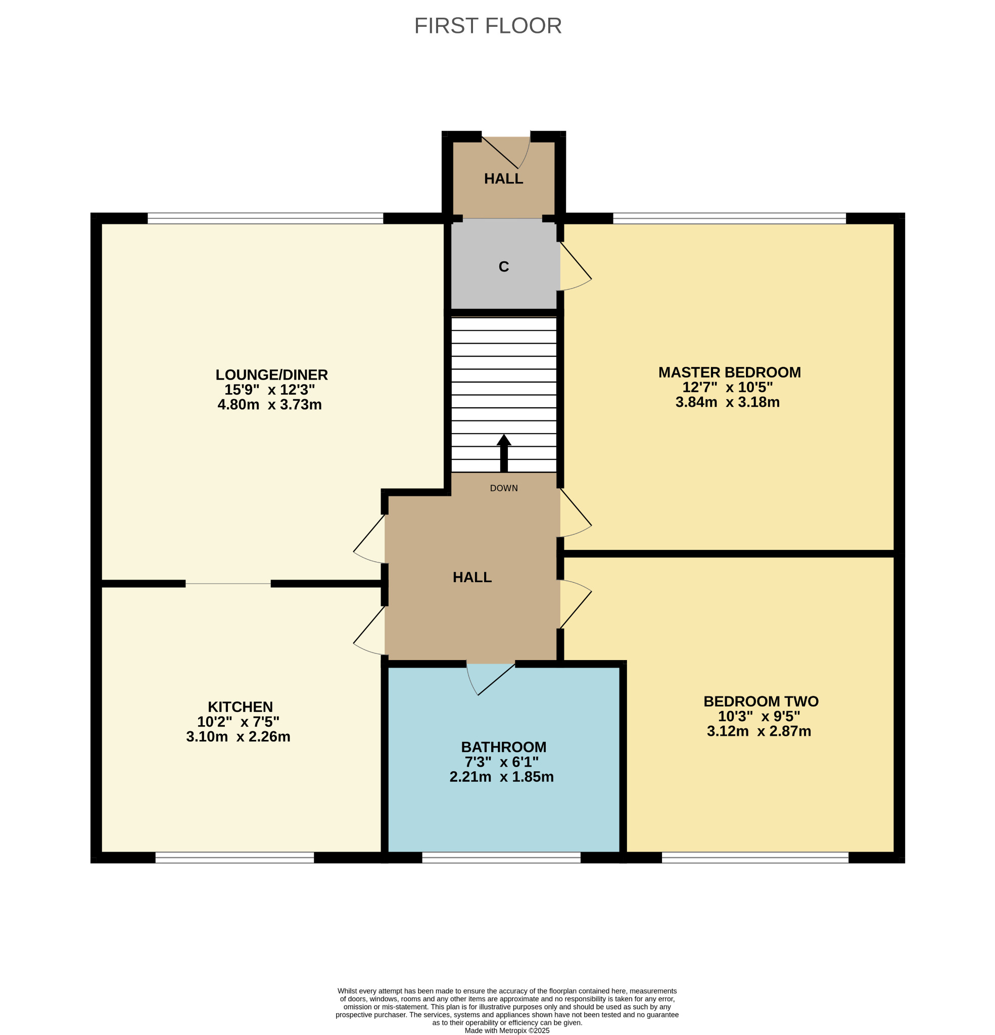 2 bed flat for sale in Mulben Place, Glasgow - Property Floorplan