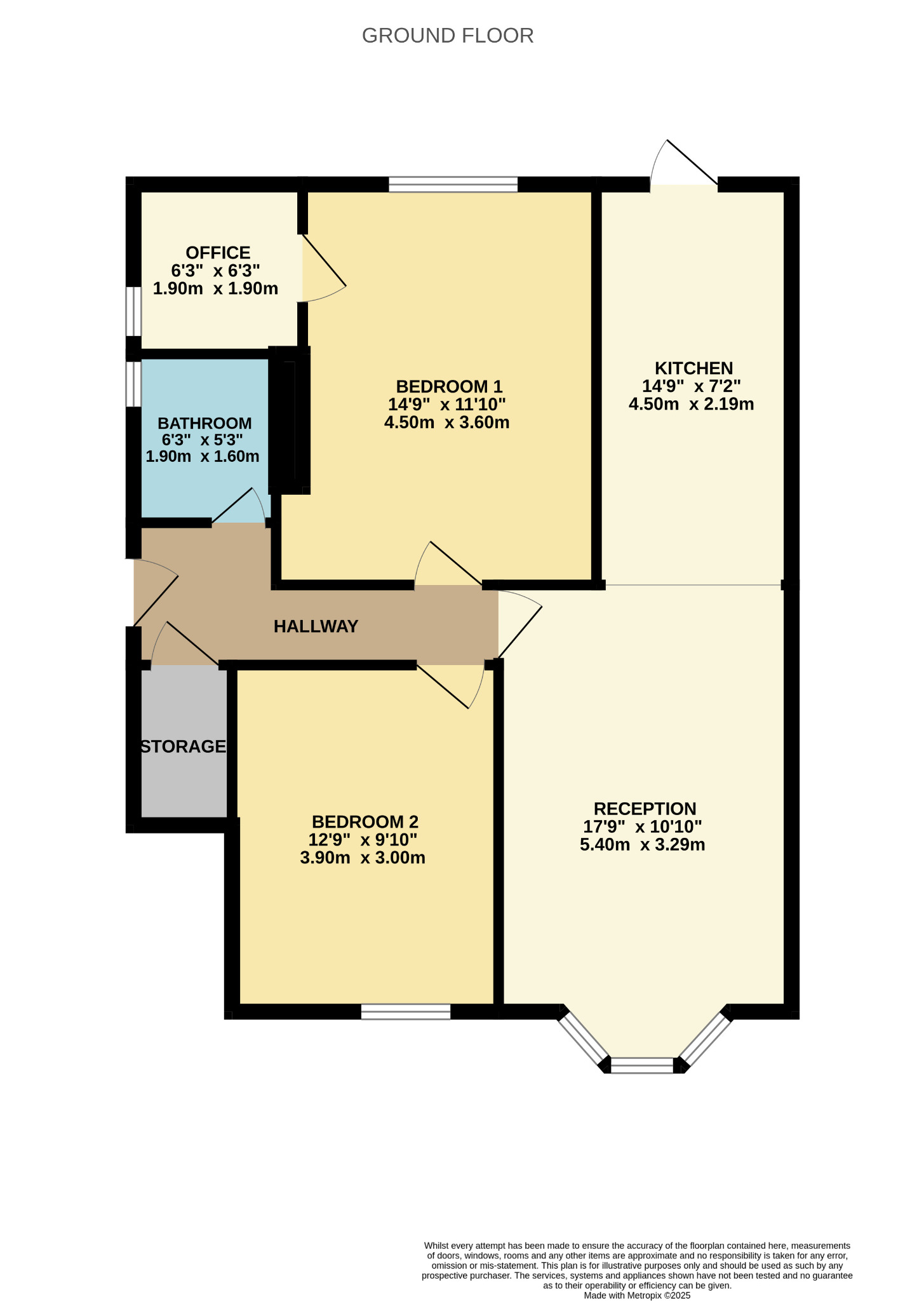 2 bed flat for sale in Talla Road, Glasgow - Property Floorplan