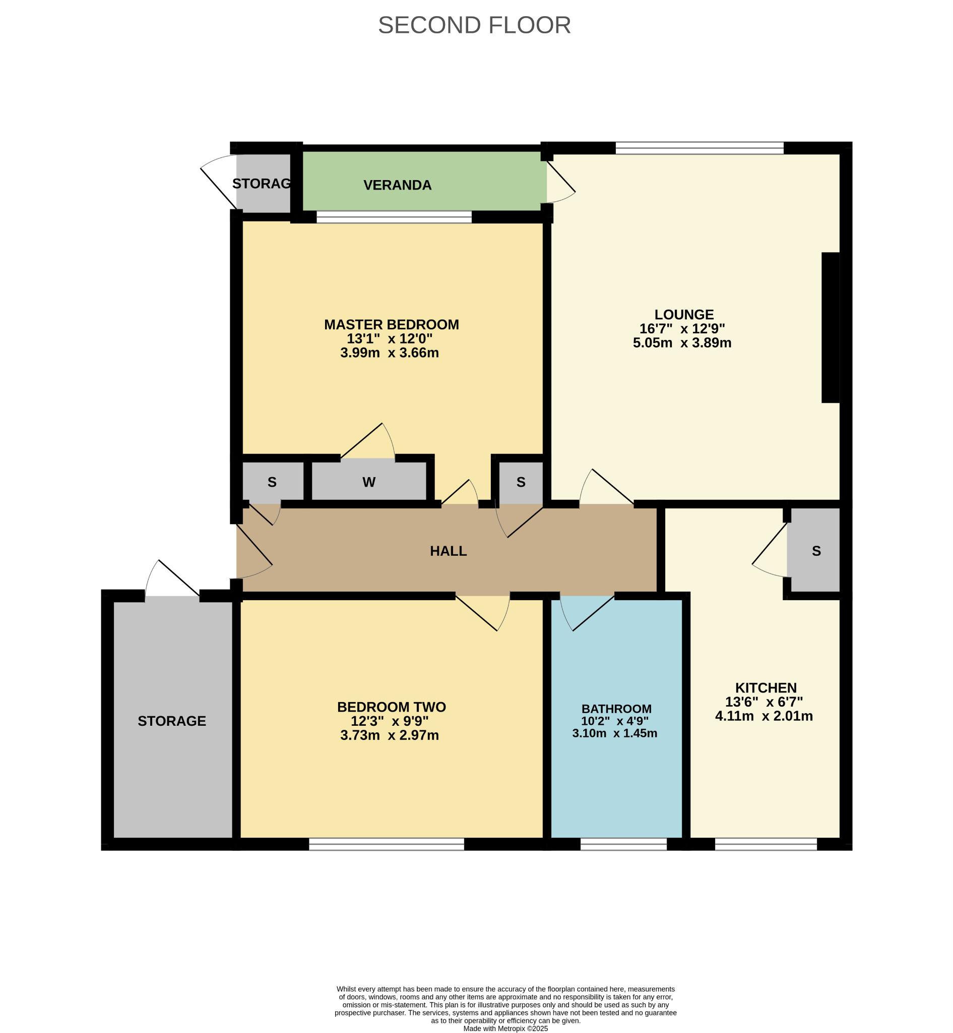 2 bed semi-detached house for sale in Sandwood Road, Glasgow - Property Floorplan