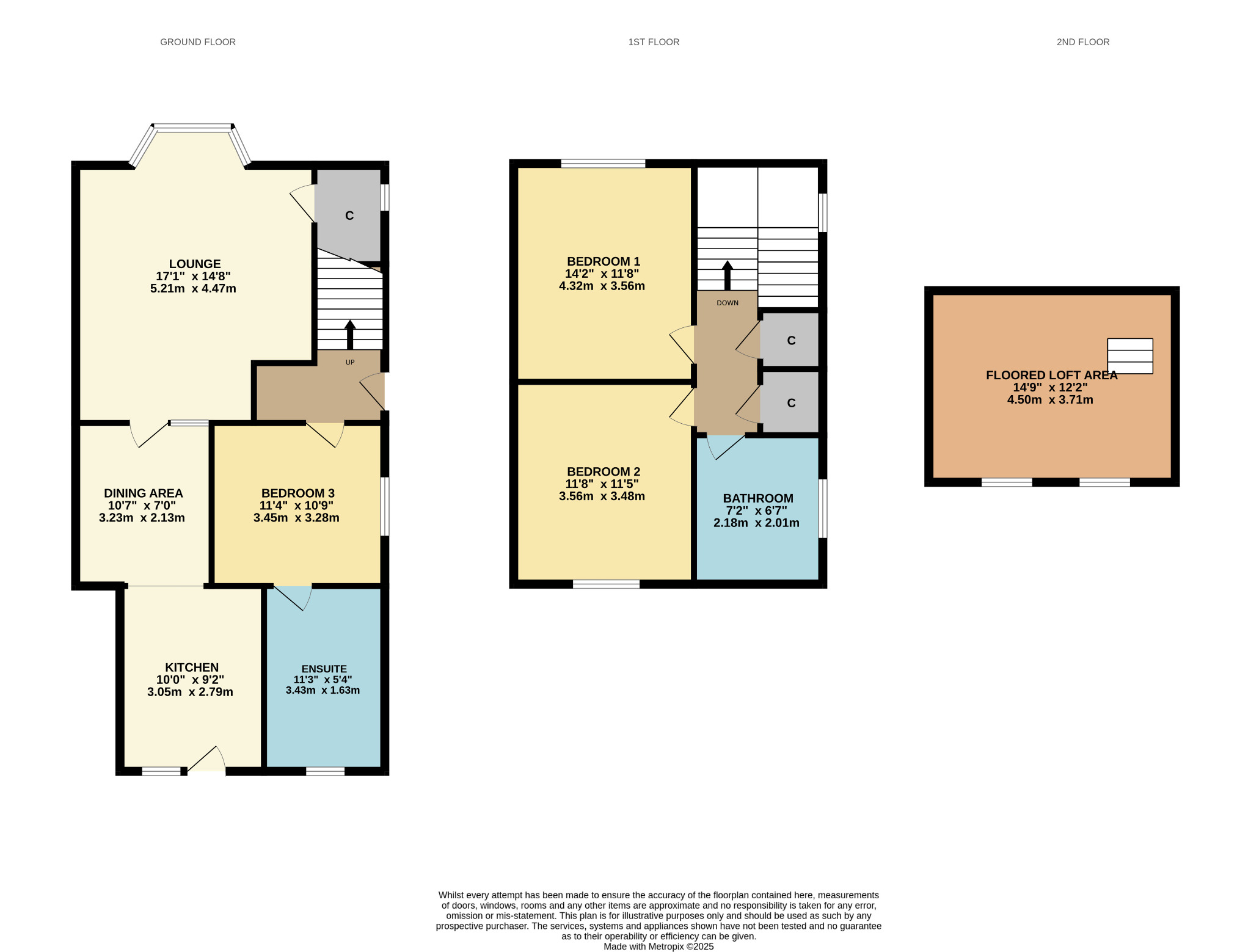 3 bed semi-detached house for sale in Ladybank Drive, Glasgow - Property Floorplan