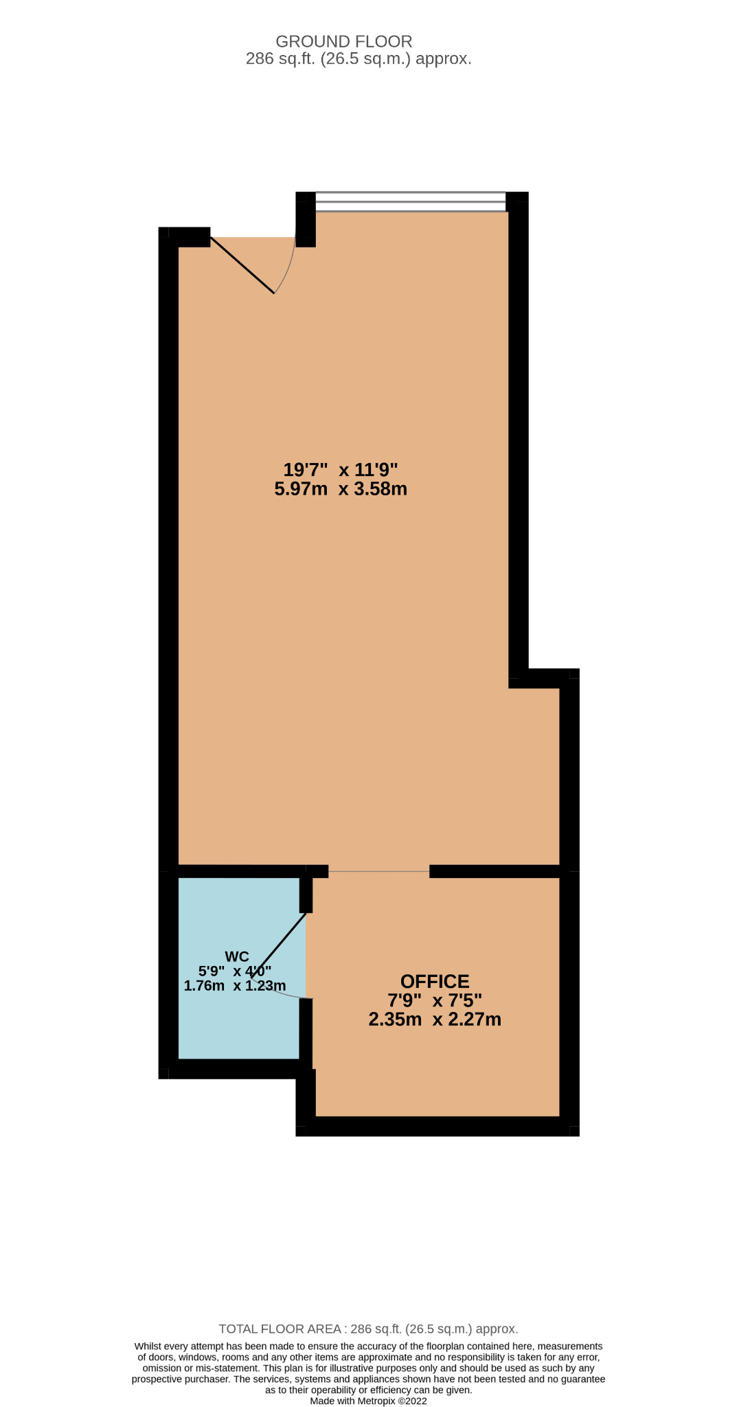 Shop for sale in Argyll Street, Dunoon - Property Floorplan