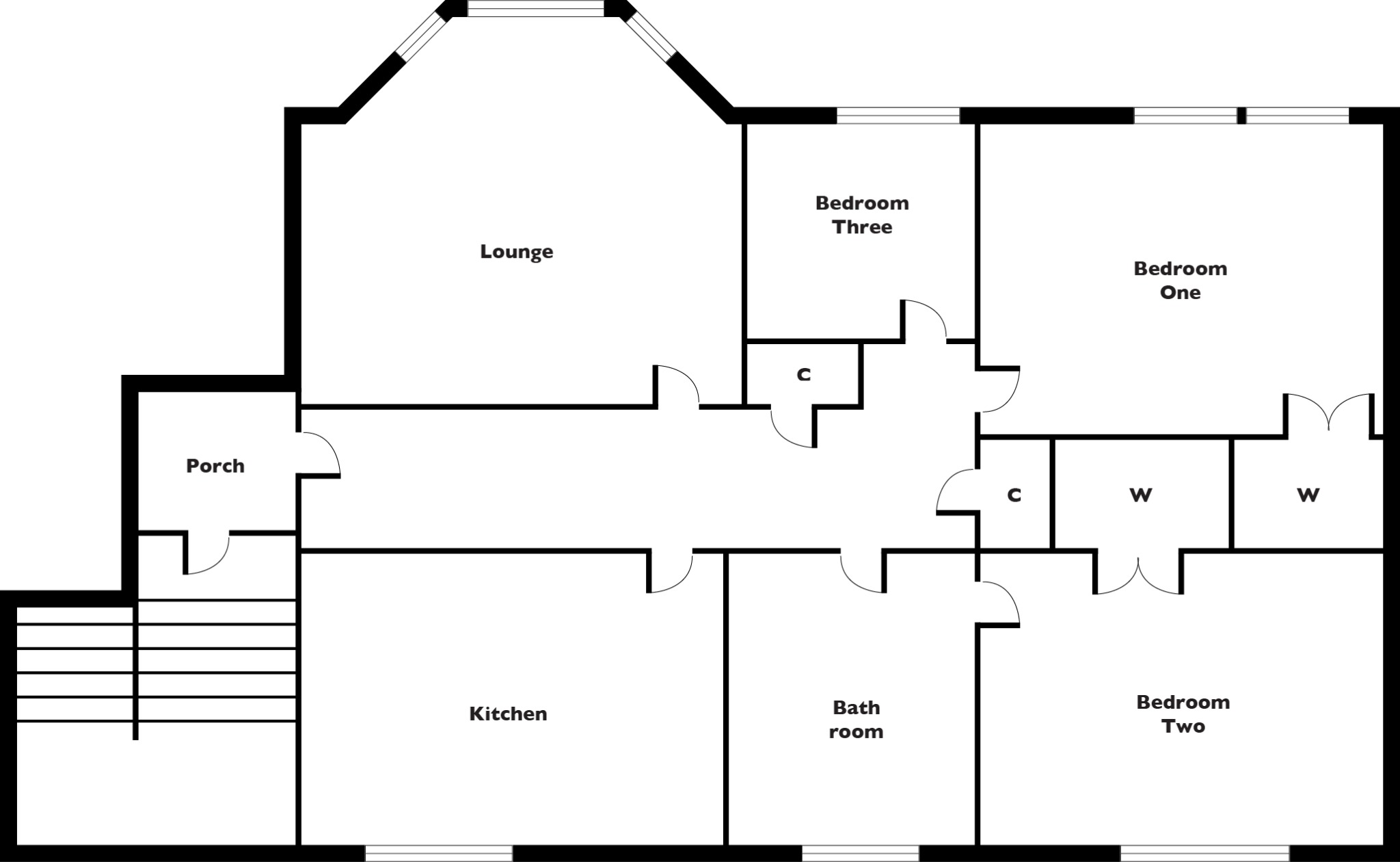 3 bed flat for sale - Property Floorplan