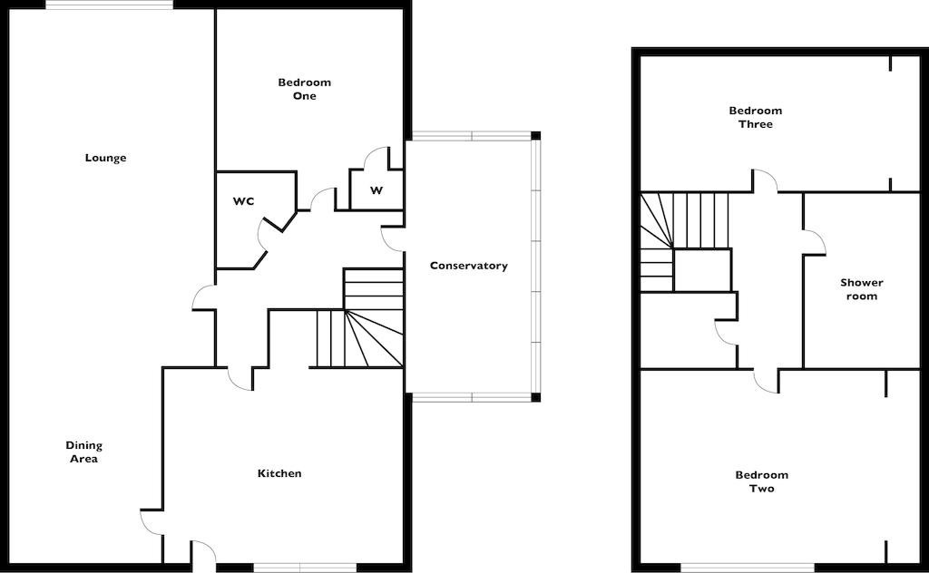 3 bed detached house for sale in Shore Road, Dunoon - Property floorplan