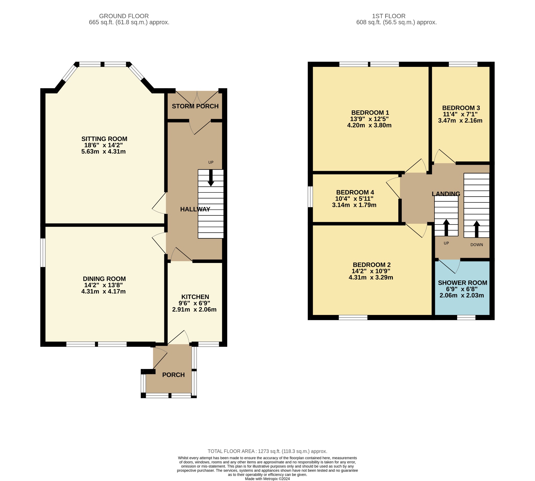 4 bed semi-detached house for sale in Bullwood Road, Dunoon - Property floorplan