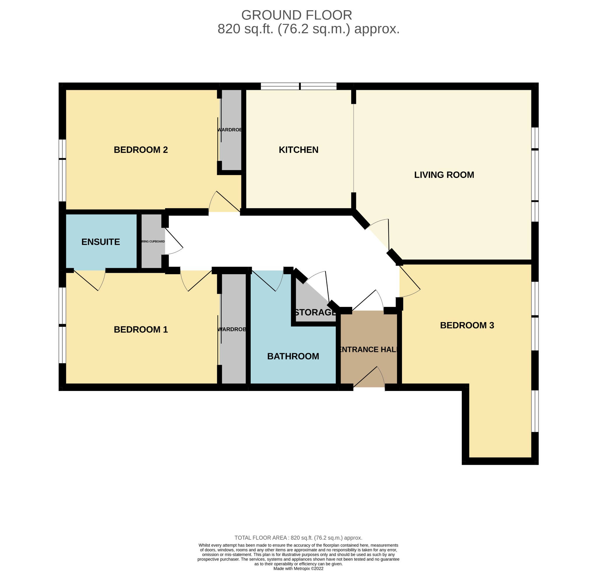 3 bed flat for sale in Moir Street, Dunoon - Property Floorplan