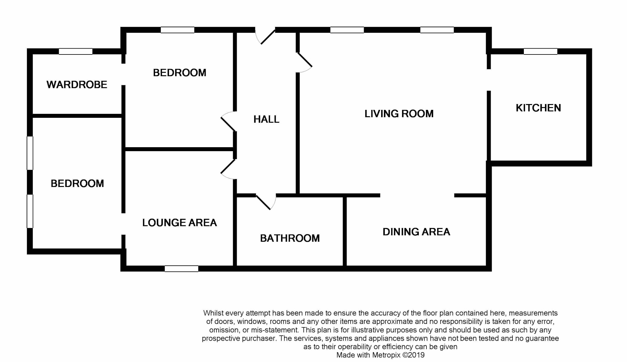 2 bed bungalow for sale, Argyll and Bute - Property Floorplan