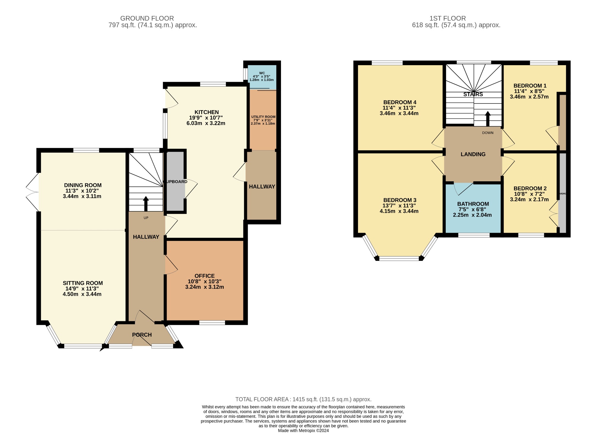 4 bed detached house for sale in Edward Street, Dunoon - Property Floorplan