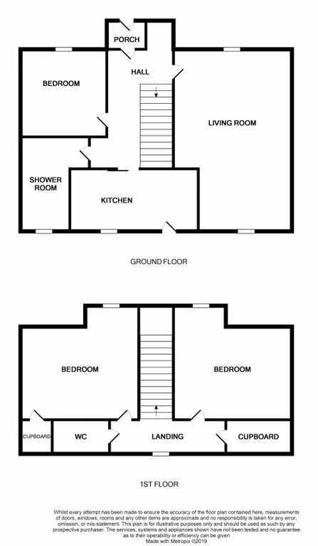 3 bed terraced house for sale in Newton Park, Dunoon - Property Floorplan