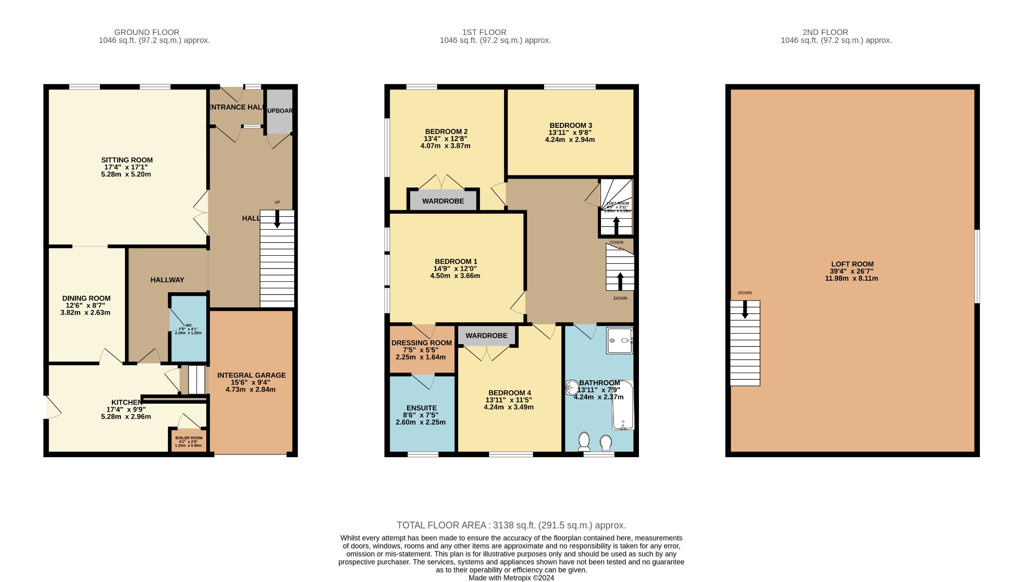 4 bed semi-detached house for sale in John Street, Dunoon - Property Floorplan