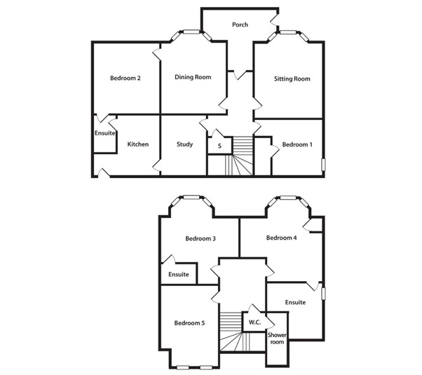 5 bed semi-detached house for sale in Marine Parade, Dunoon - Property Floorplan