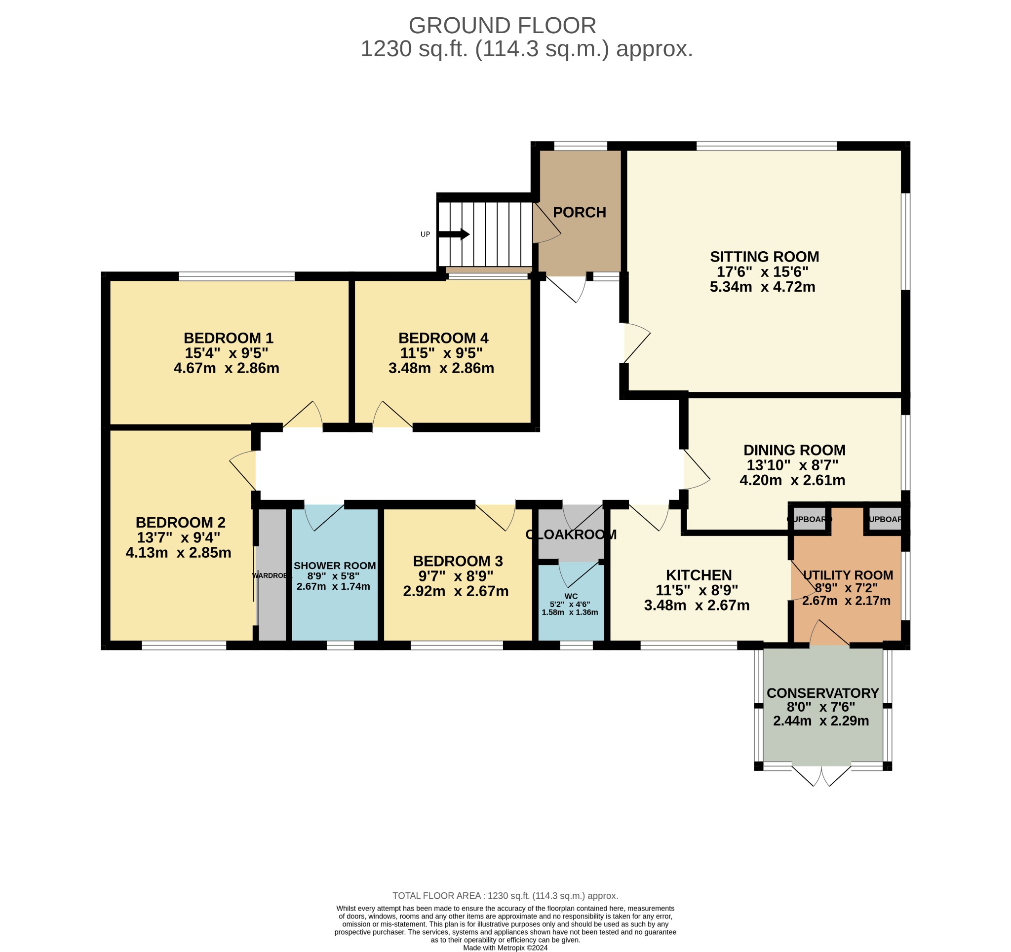 4 bed bungalow for sale in Glenacre, Dunoon - Property Floorplan