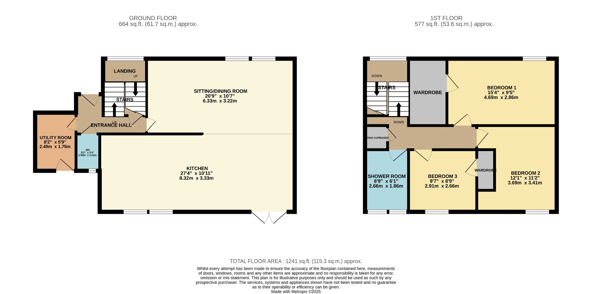 3 bed semi-detached house for sale in Sandhaven, Dunoon - Property Floorplan