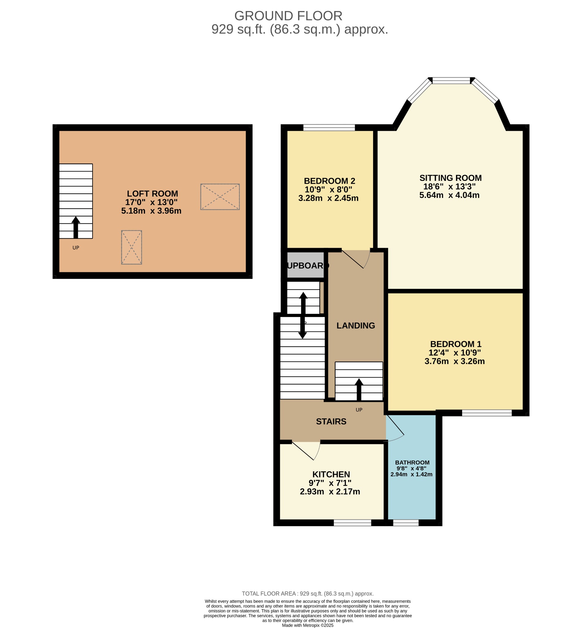 2 bed flat for sale in Glenmorag Crescent, Dunoon - Property Floorplan