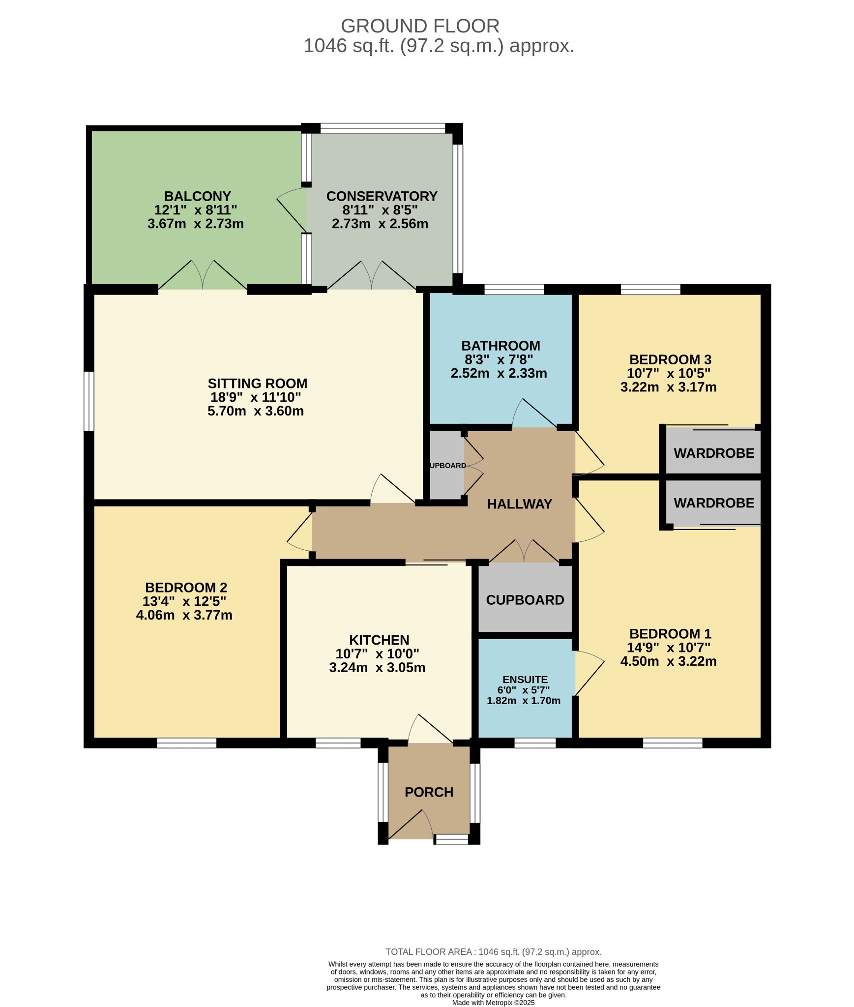 3 bed detached bungalow for sale in Ardenfield, Dunoon - Property Floorplan