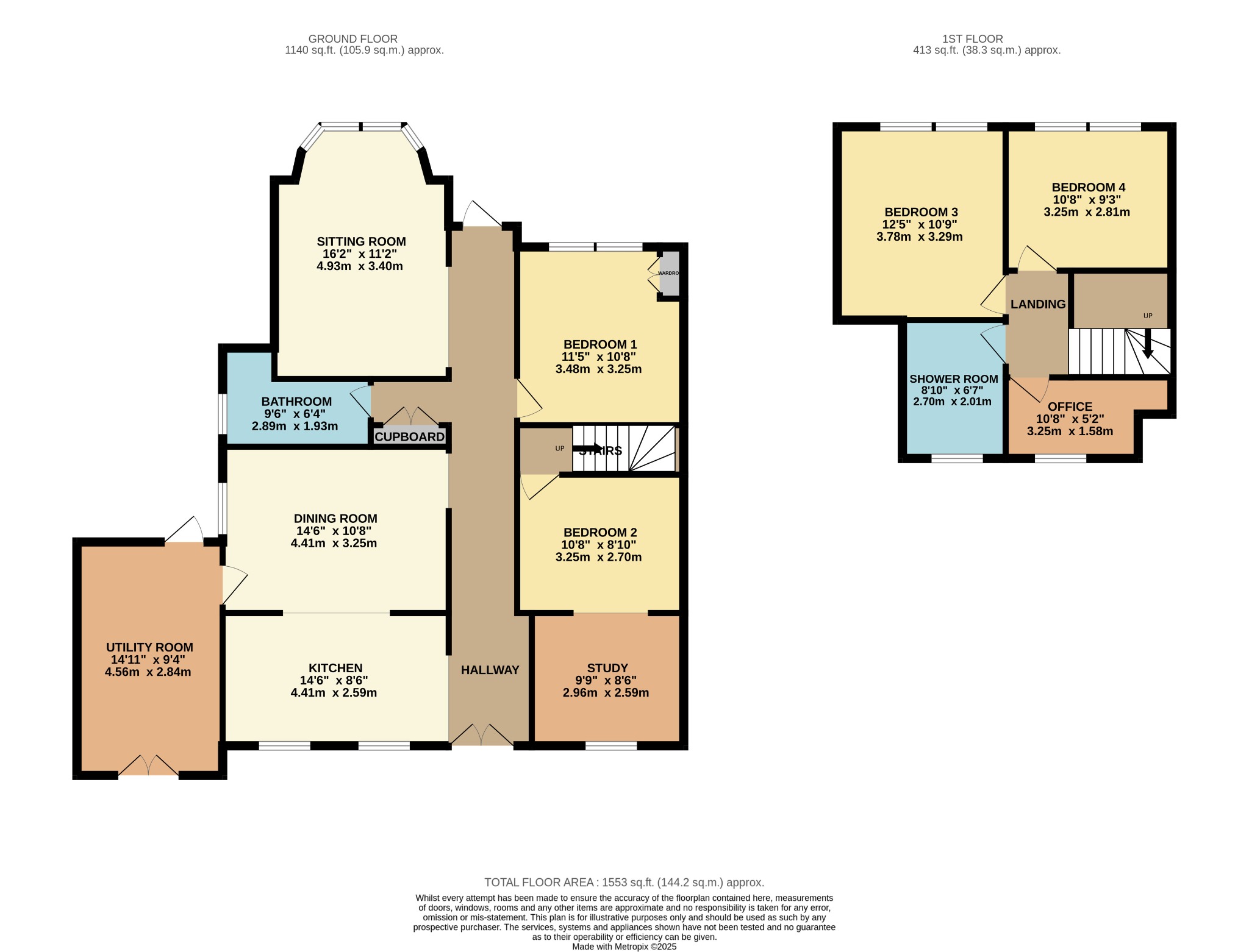 4 bed semi-detached house for sale, Dunoon - Property Floorplan