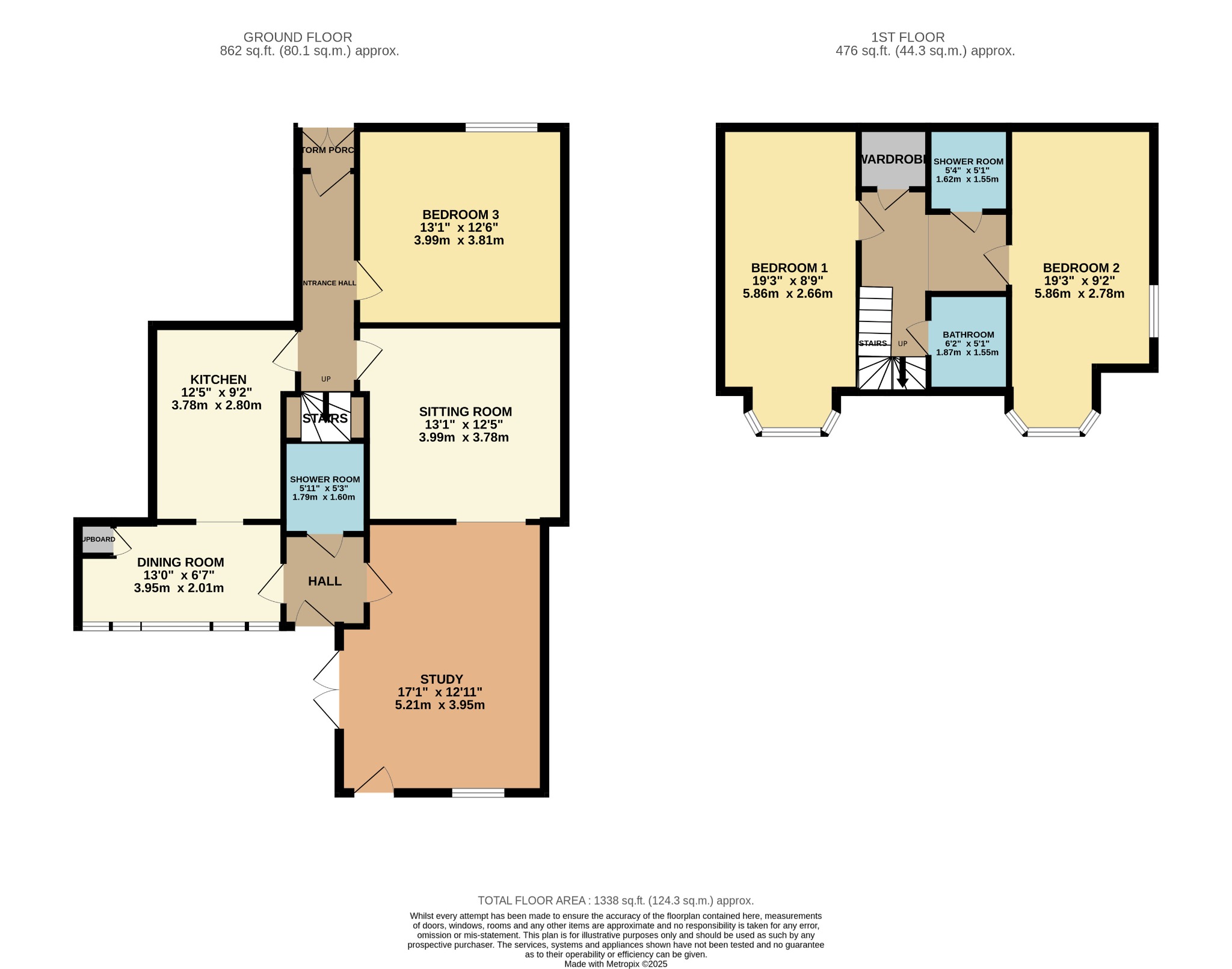 3 bed semi-detached house for sale in Marine Parade, Dunoon - Property Floorplan