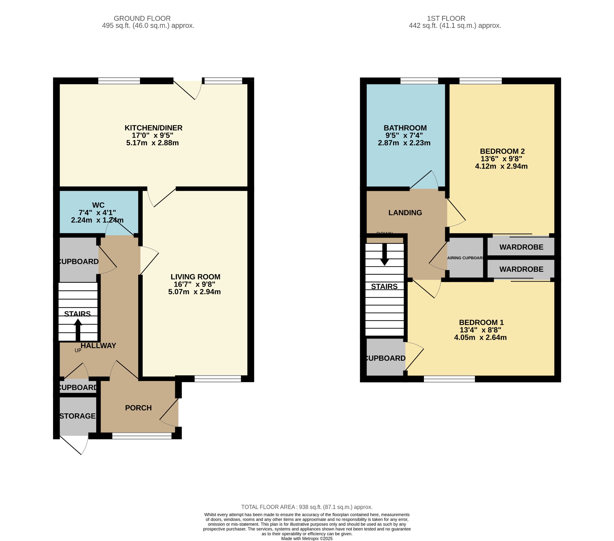2 bed semi-detached house for sale in Bogleha Green, Dunoon - Property Floorplan