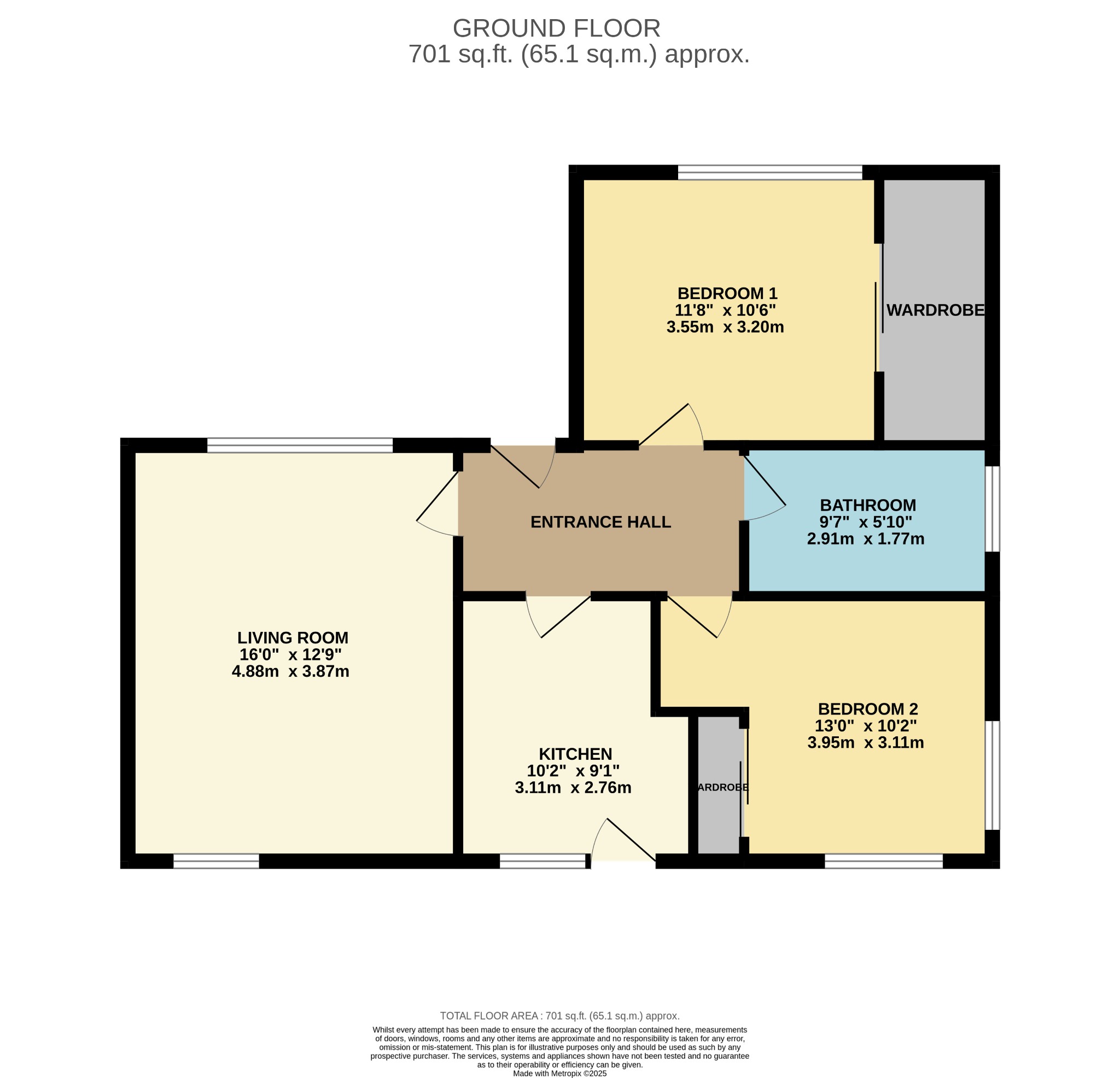 2 bed bungalow for sale in Dhailling Road, Argyll and Bute - Property Floorplan