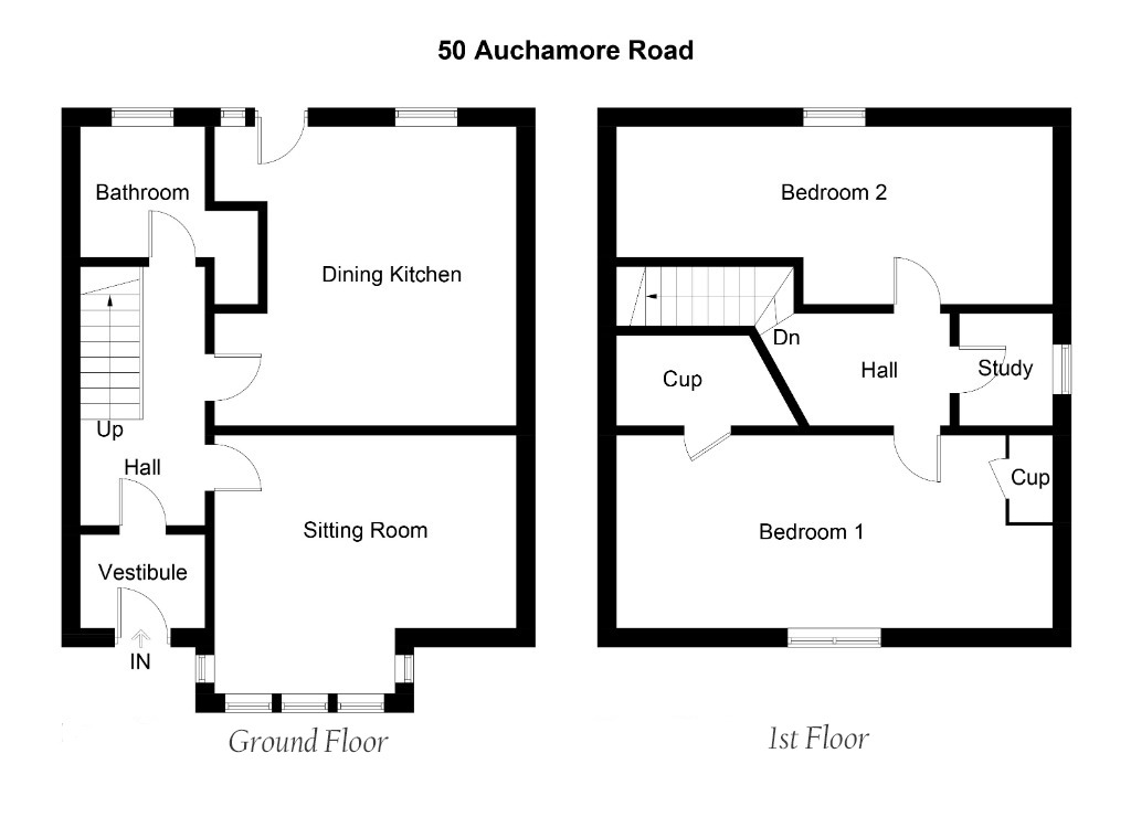 2 bed detached house for sale in Auchamore Road, Dunoon - Property Floorplan