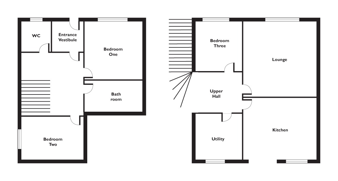 3 bed semi-detached house for sale in Dhailling Court & Dhailling Road, Argyll and Bute - Property Floorplan