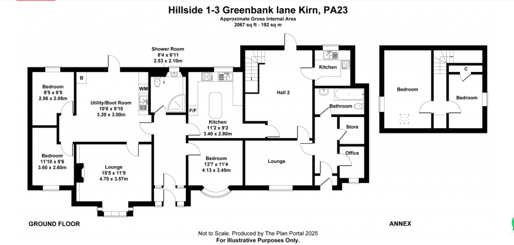 4 bed detached house for sale in Greenbank Lane, Dunoon - Property Floorplan