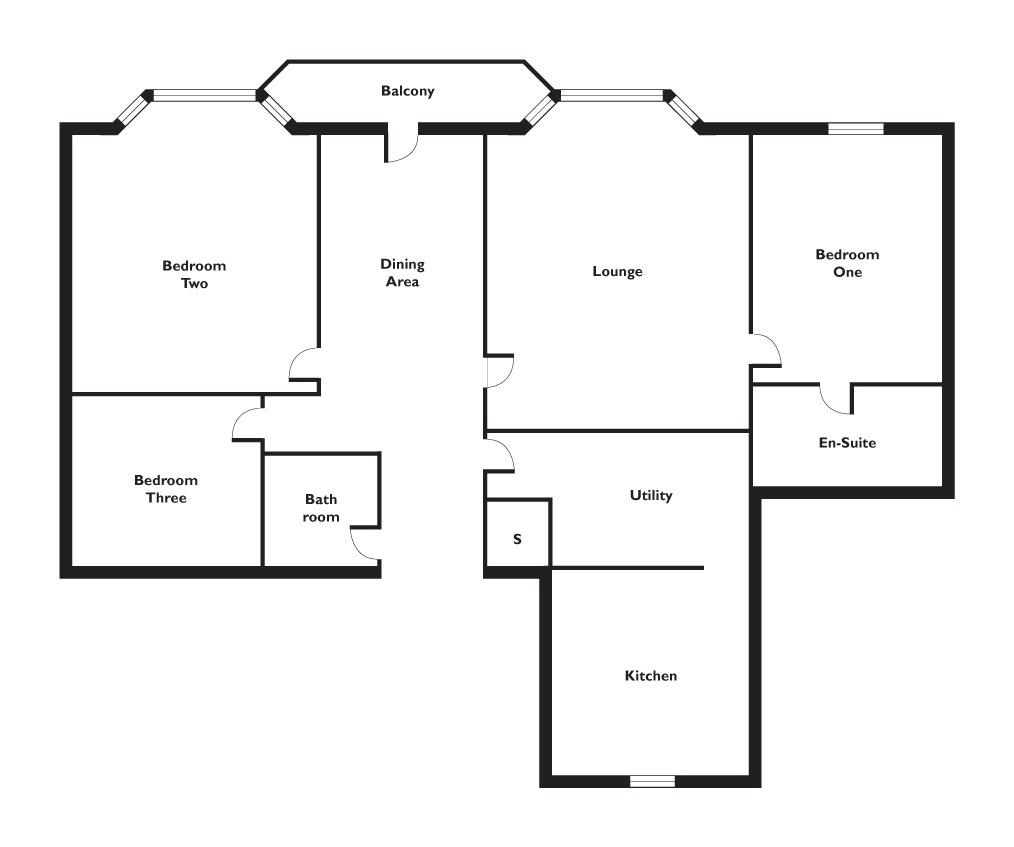 3 bed flat for sale in Shore Road, Dunoon - Property Floorplan