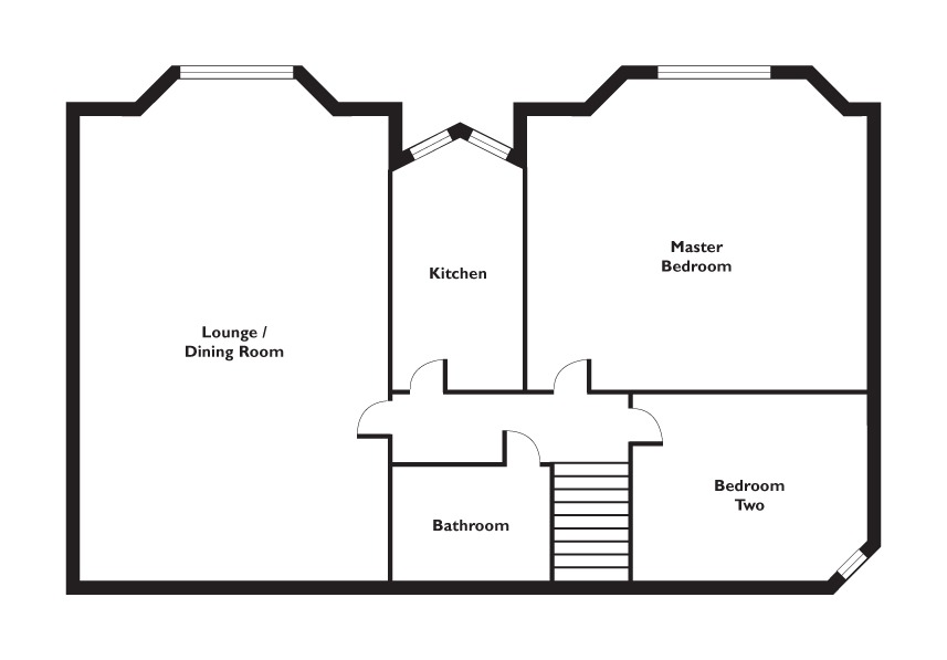 2 bed flat for sale in Shore Road, Dunoon - Property Floorplan