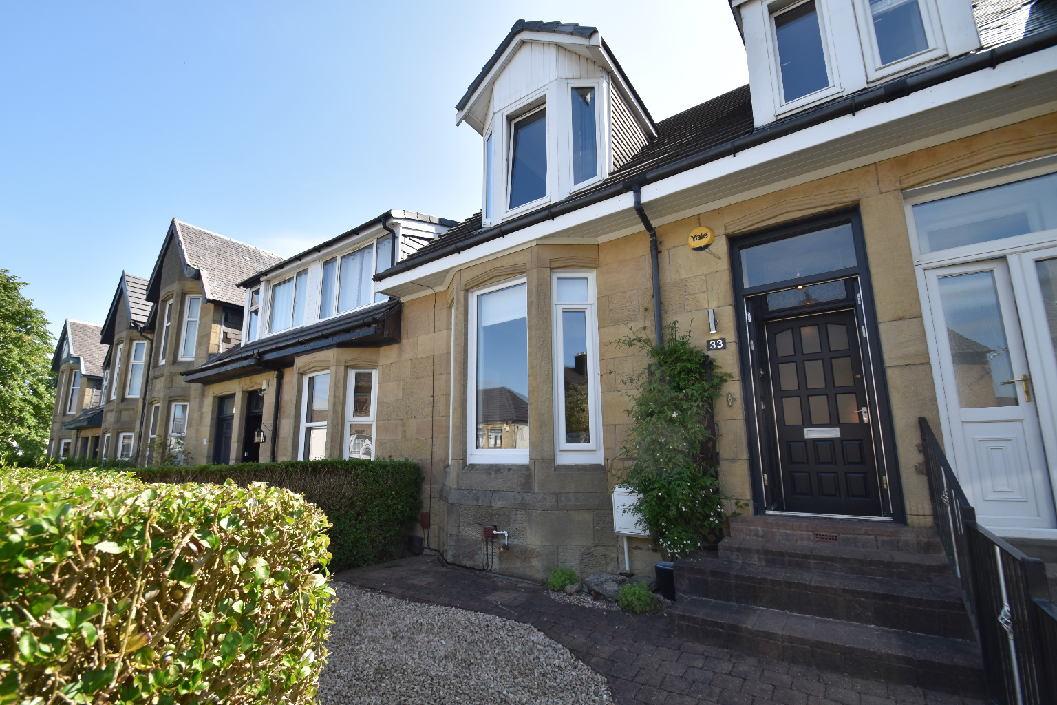 3 bed terraced house for sale in Walkerburn Road, Glasgow  - Property Image 1