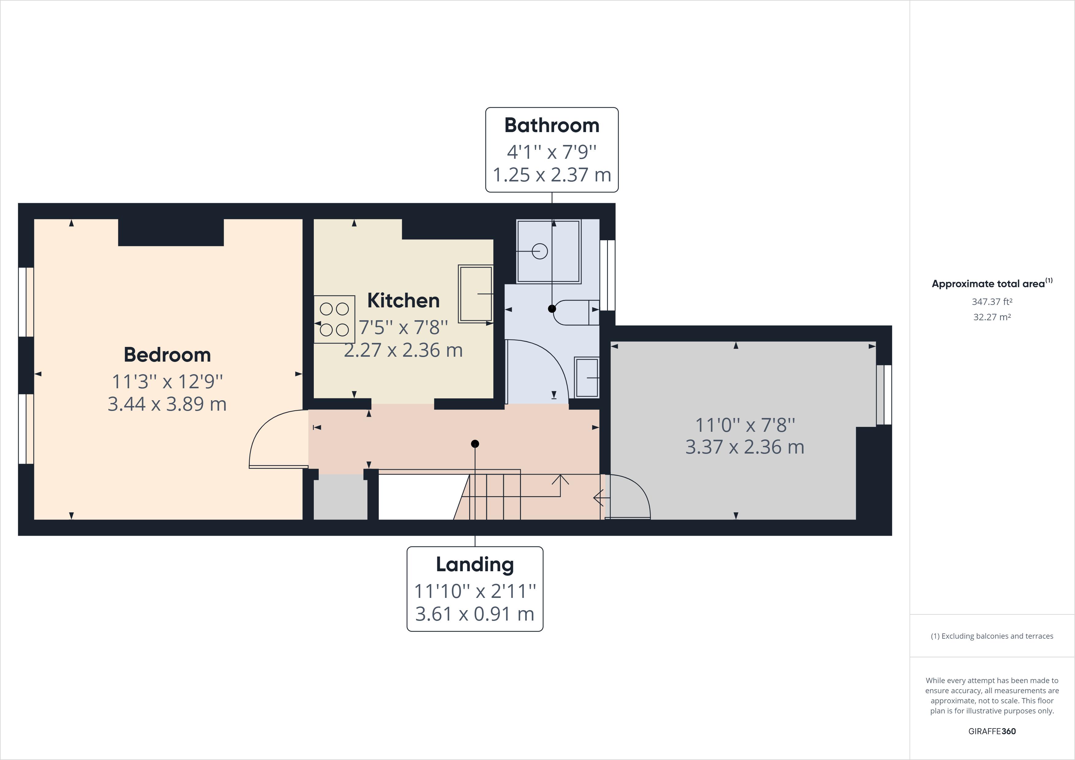 1 bed for sale in Cuxton Road, Rochester - Property Floorplan