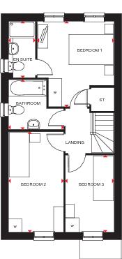 3 bed house for sale in Parkland Drive, Kingsnorth - Property Floorplan