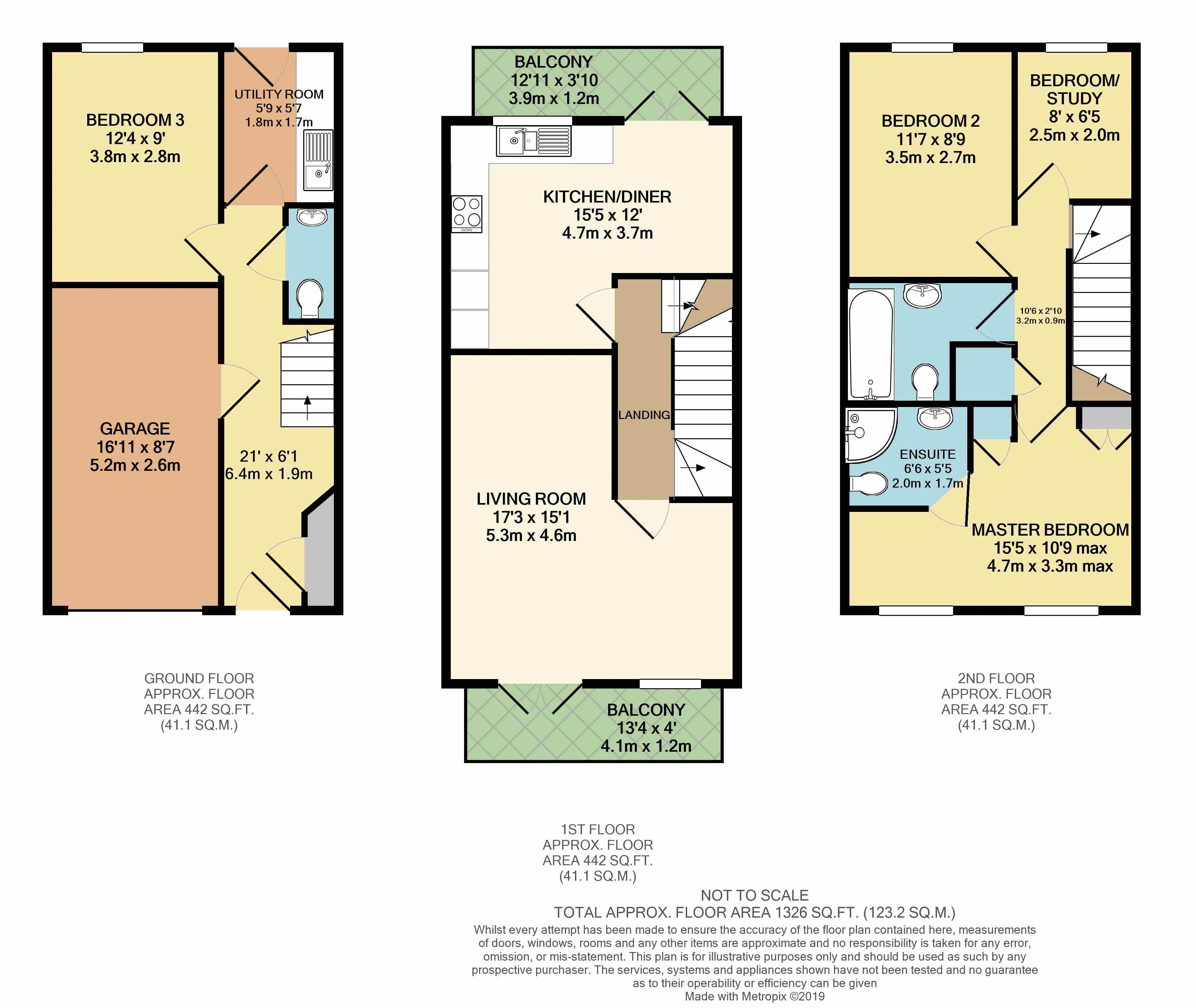 4 bed house to rent in Marc Brunel Way, Chatham - Property Floorplan