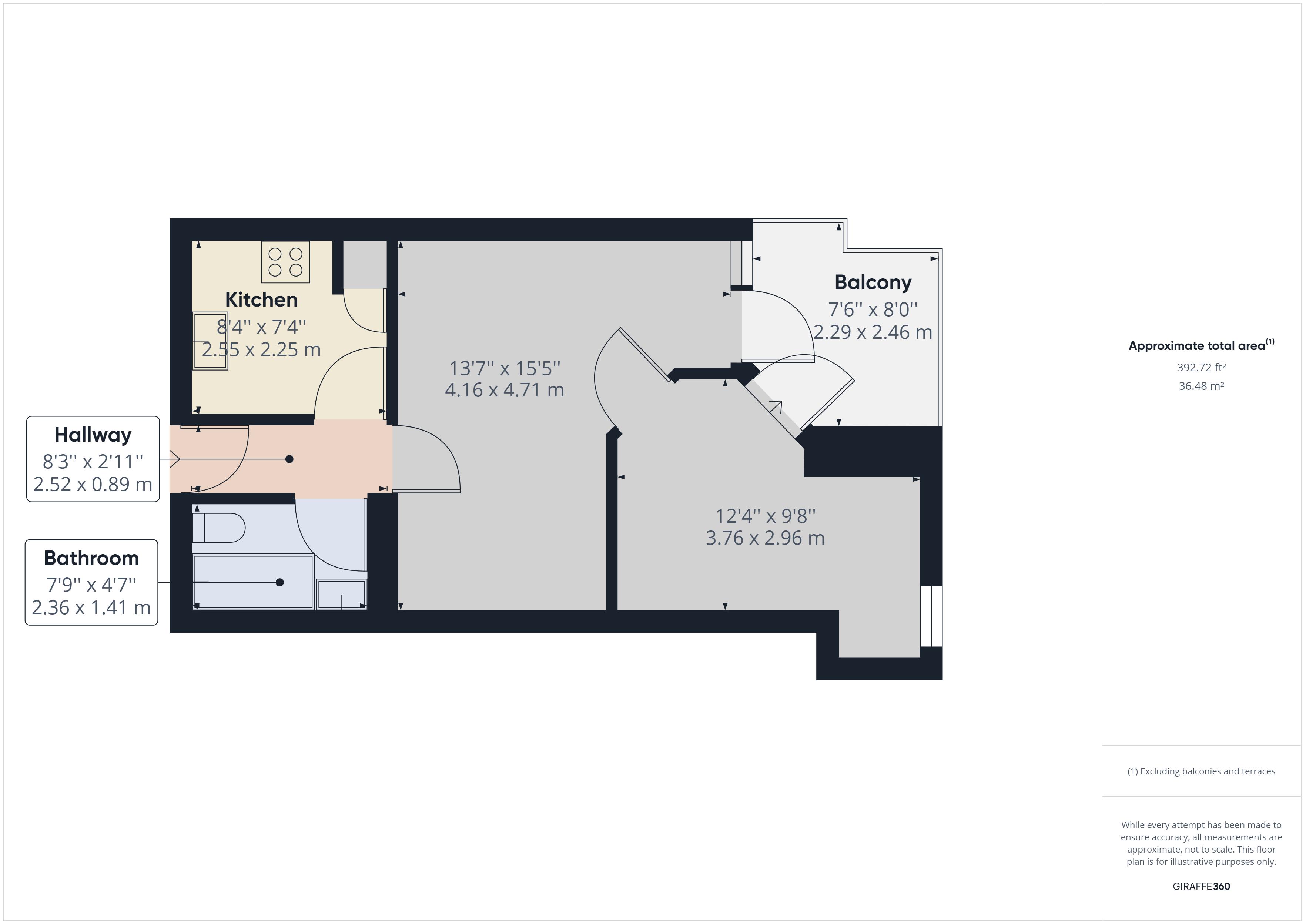 1 bed to rent in Wheel House, London - Property Floorplan